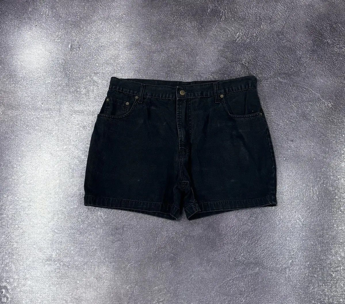Levi's × Vintage Vintage Levi’s 501 American Hype Black Denim Shorts Jorts Size US 36 / EU 52 - 2 Thumbnail