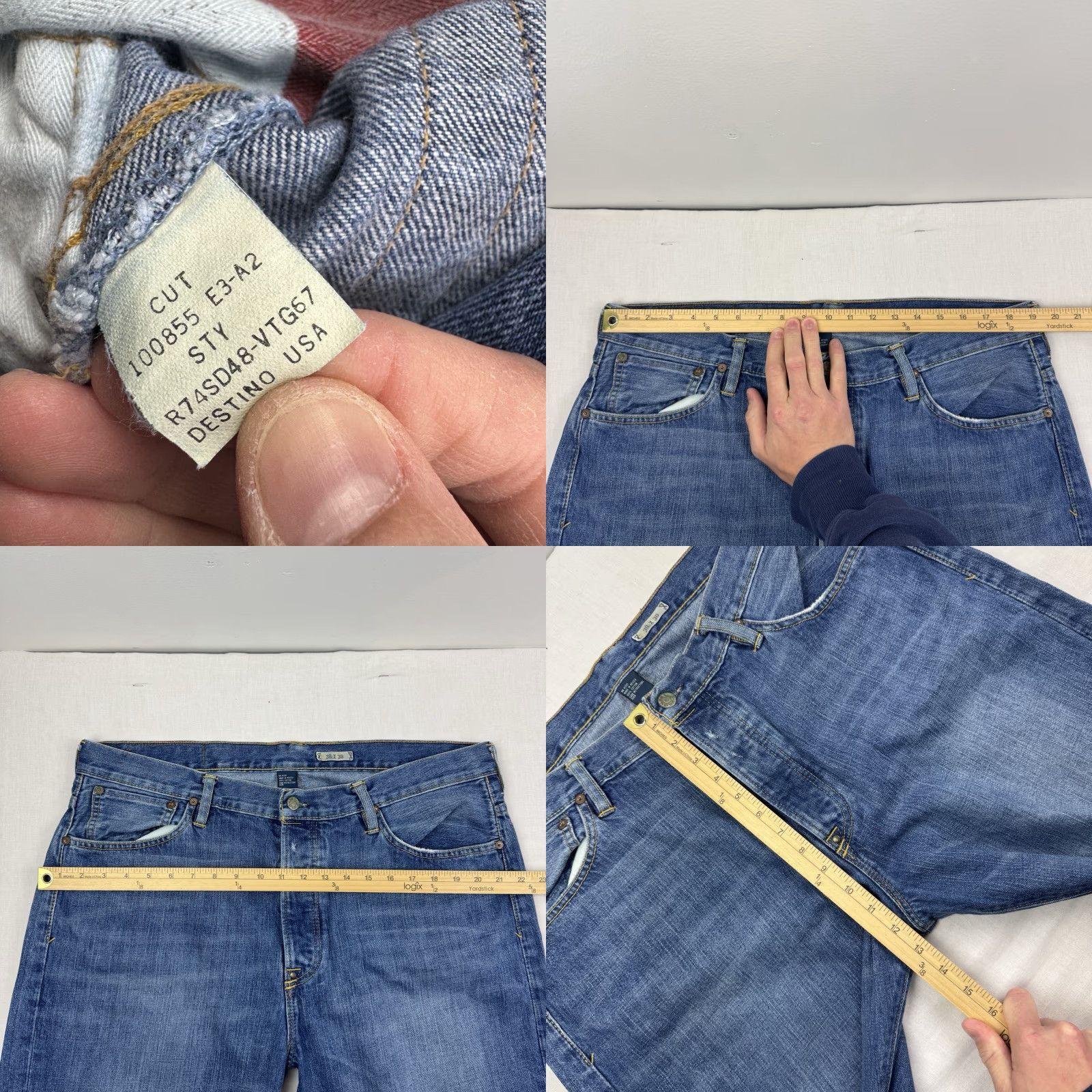 Polo Ralph Lauren VINTAGE Polo Ralph Lauren Jeans Button Fly Adult 38x30 Relaxed Hipster 90s Y2K Blue Mens Jeans Size US M / EU 48-50 / 2 - 8 Thumbnail