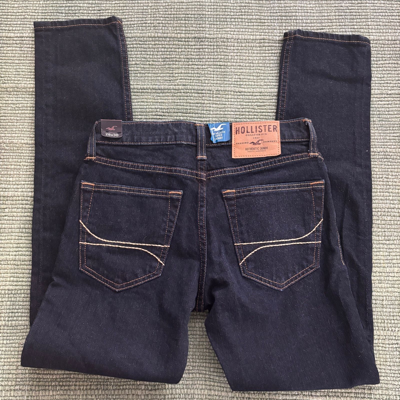 Hollister Deadstock NWT Hollister Dark Blue Super Skinny Jeans 28x30 Size 28" / US 6 / IT 42 - 5 Thumbnail