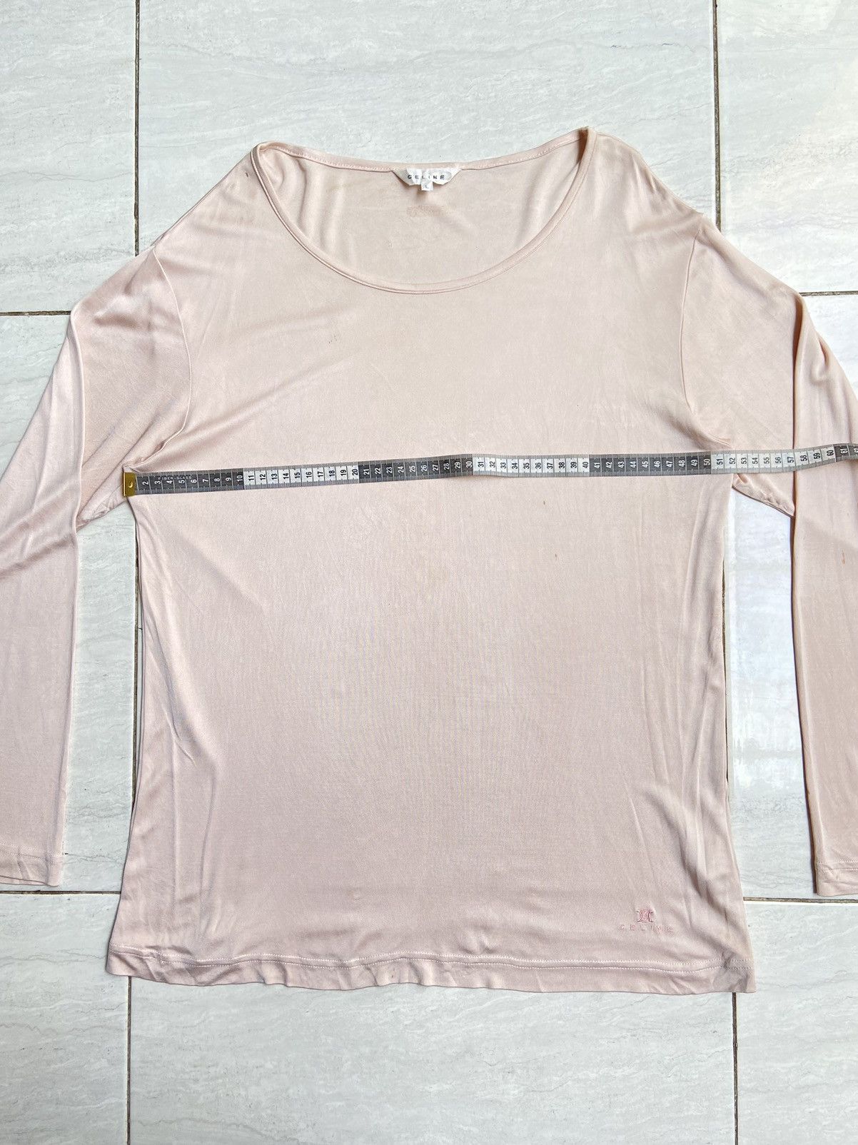 Celine CELINE Pink Long Sleeve T-shirt Size US M / EU 48-50 / 2 - 3 Thumbnail