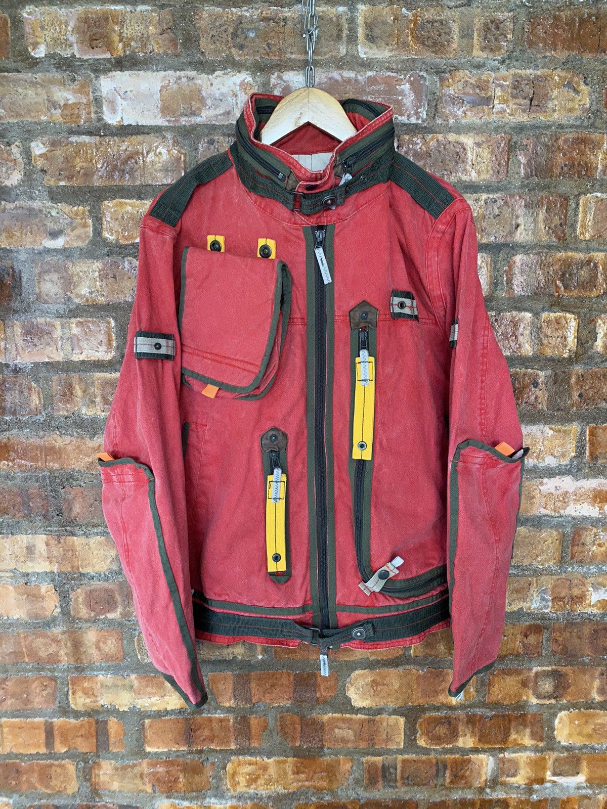 Avirex × Japanese Brand Vtg Avirex Analoq Q 3D cargos parachute bondage jacket Size US L / EU 52-54 / 3 - 3 Thumbnail