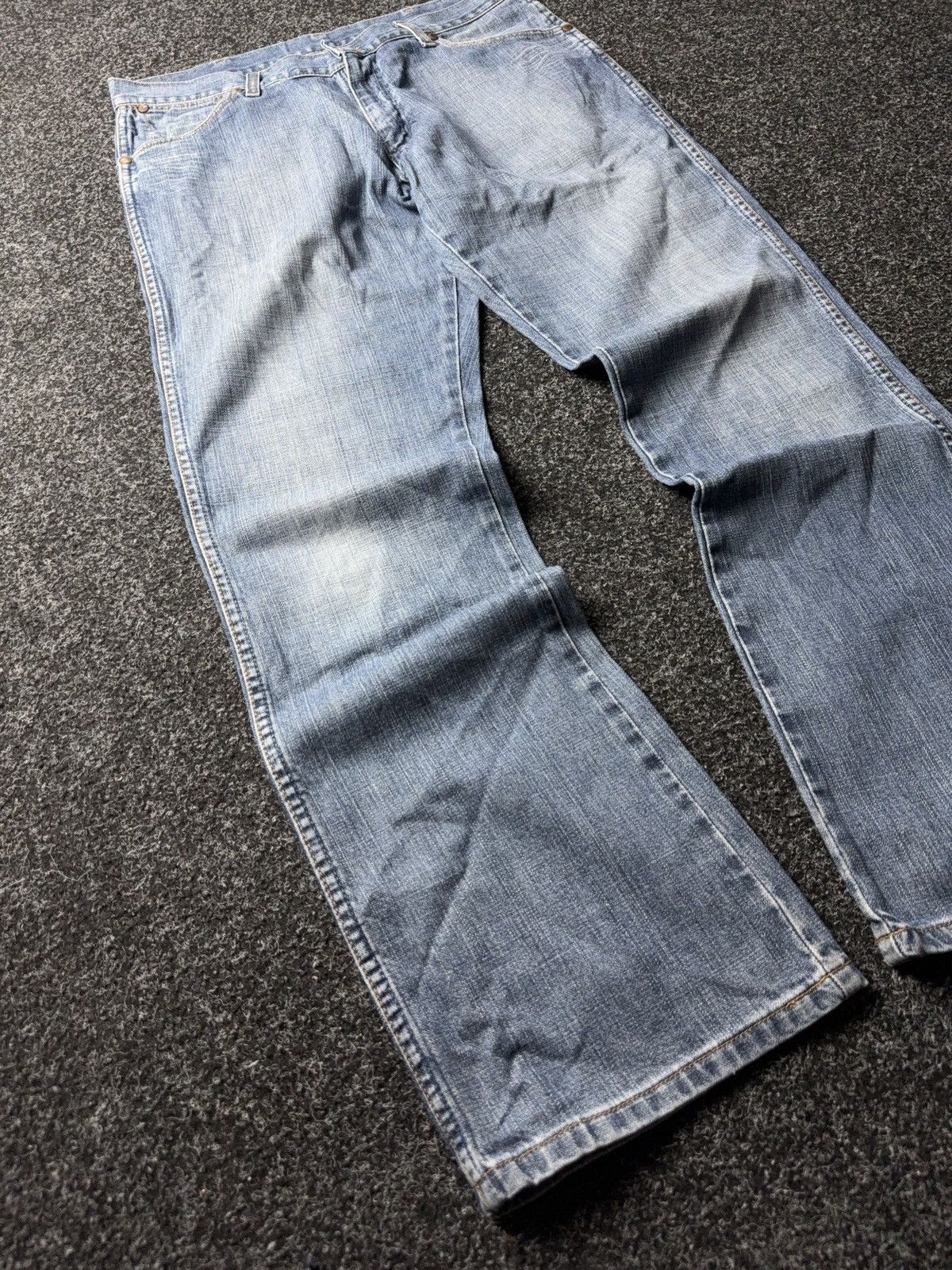 Wrangler Wrangler 90s USA Western Cowboy Vintage Light Wash Jeans Y2K Size US 35 - 2 Thumbnail