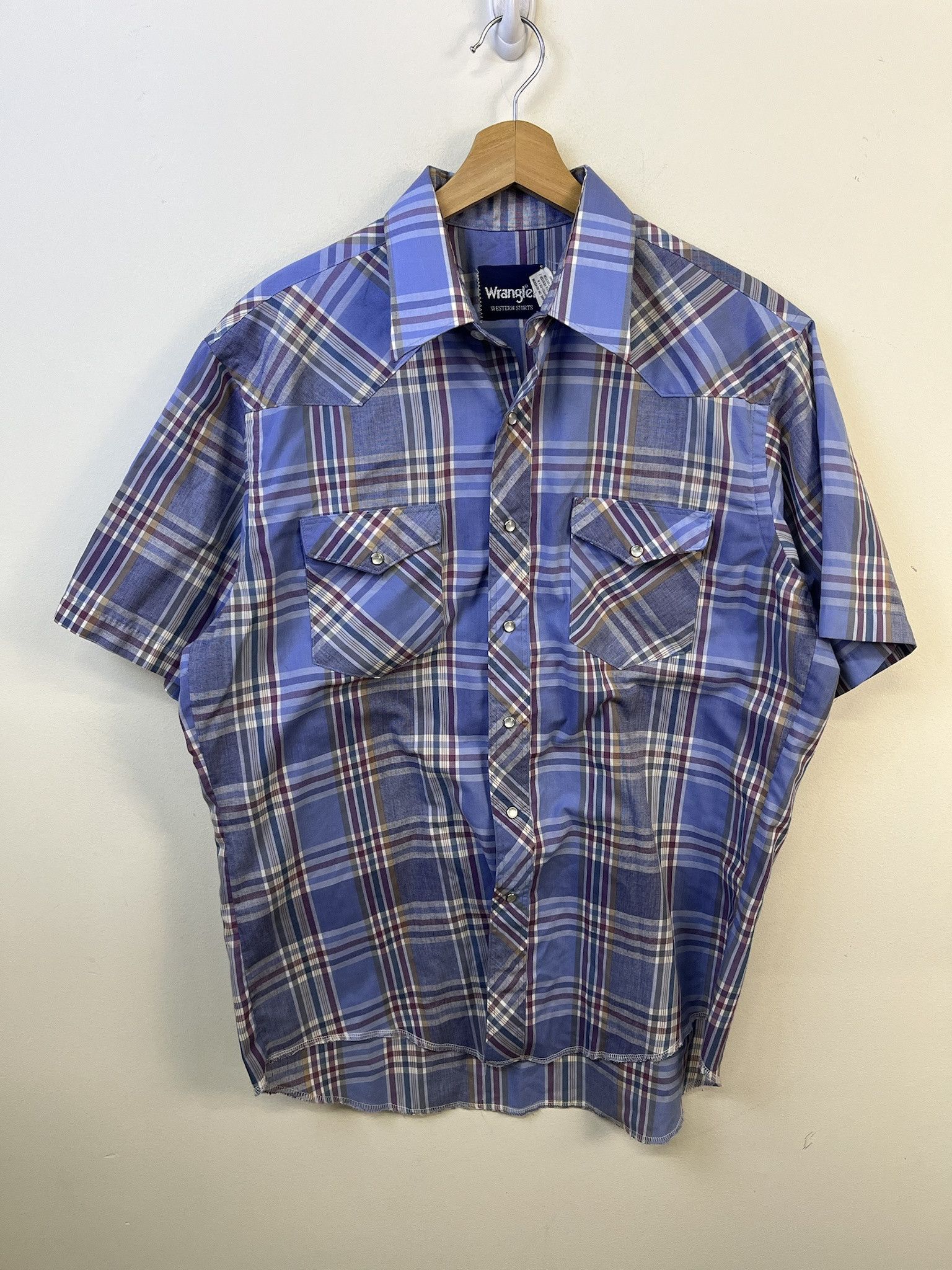 Wrangler Vintage Western Snap Shirt 1990s Pearl Snap Rodeo Shirt Size L Size US L / EU 52-54 / 3 - 1 Thumbnail