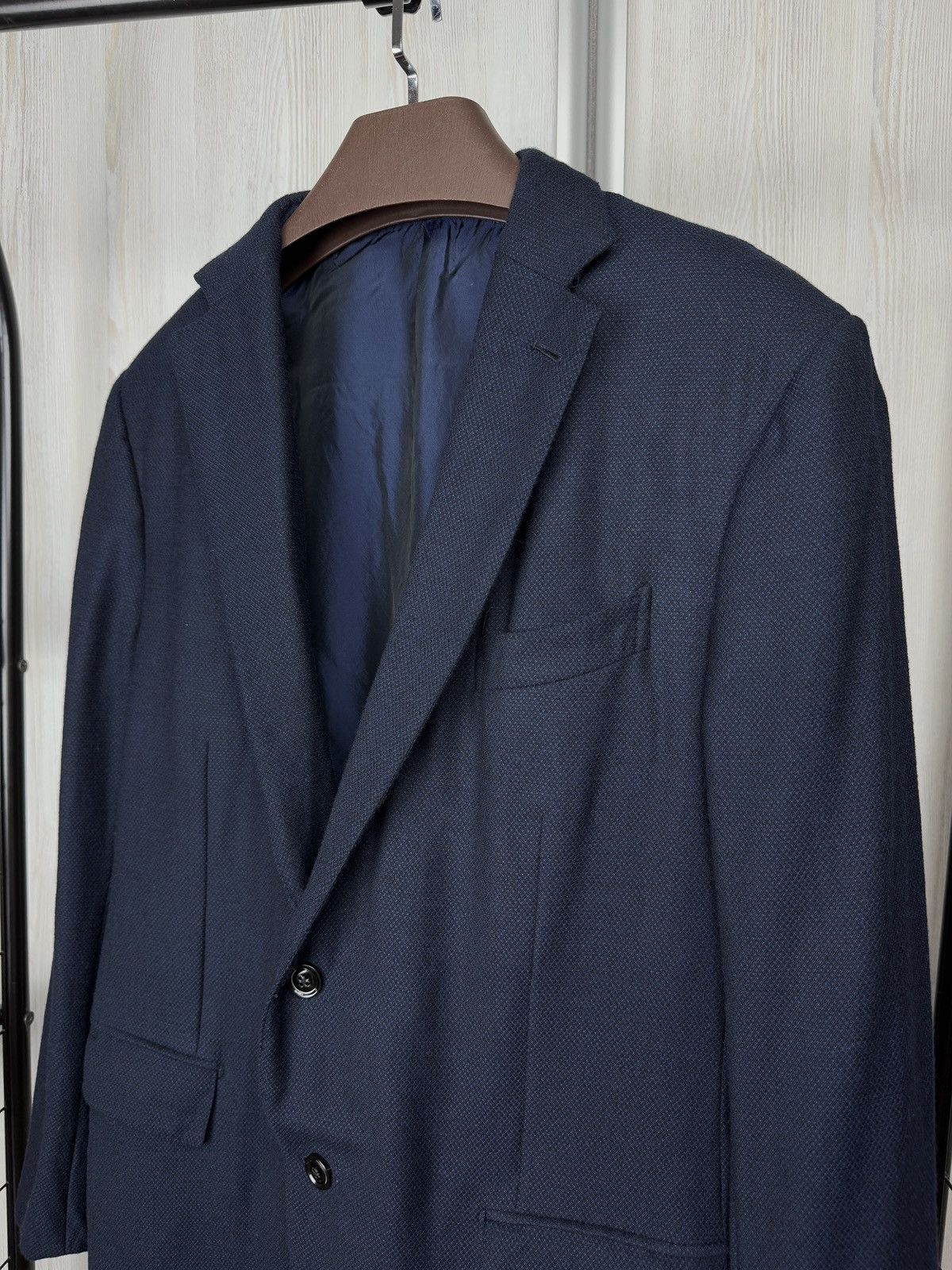 Ermenegildo Zegna Ermenegildo Zegna Milano Easy Navy Blue wool jacket blazer Size 46R - 4 Thumbnail