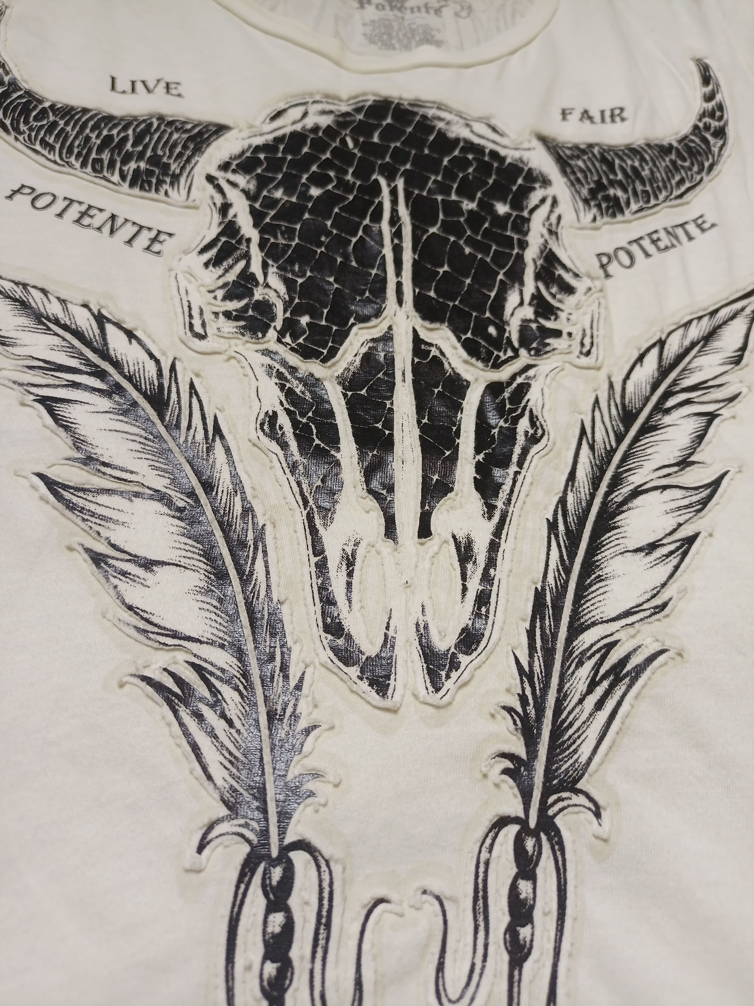 Vintage POTENTE Poem Live Fair Women's T-shirt Size M / US 6-8 / IT 42-44 - 10 Thumbnail