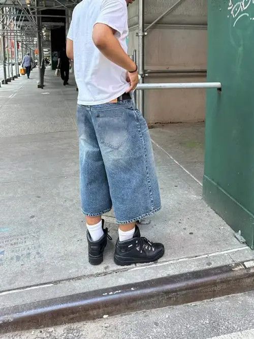 Japanese Brand × Vintage VINTAGE Y2K RETRO jorts shorts DRIP Size US 36 / EU 52 - 2 Thumbnail