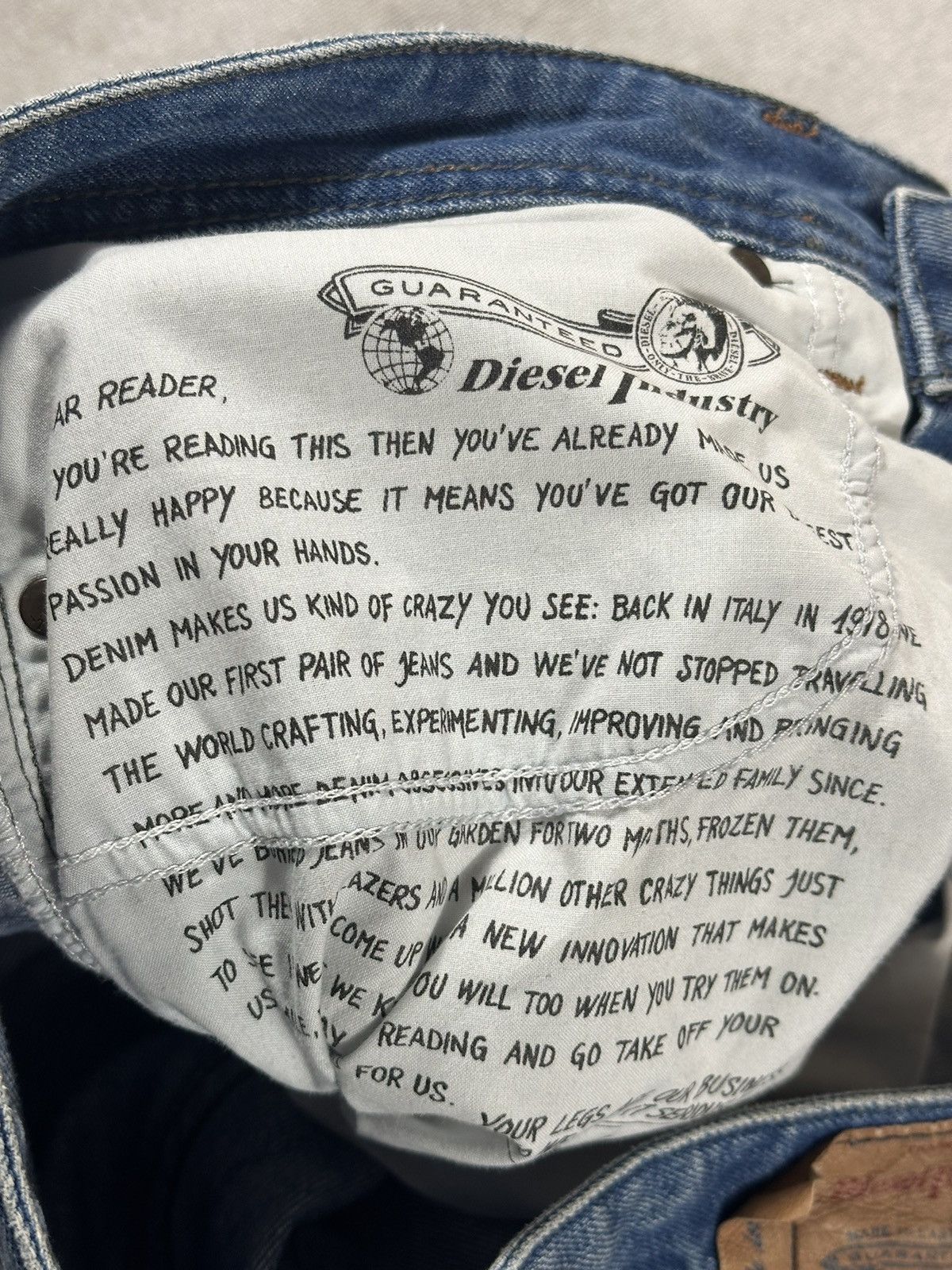 Diesel Vintage Diesel Larkee Regular Distressed Jeans 32x30 Size US 32 / EU 48 - 11 Thumbnail