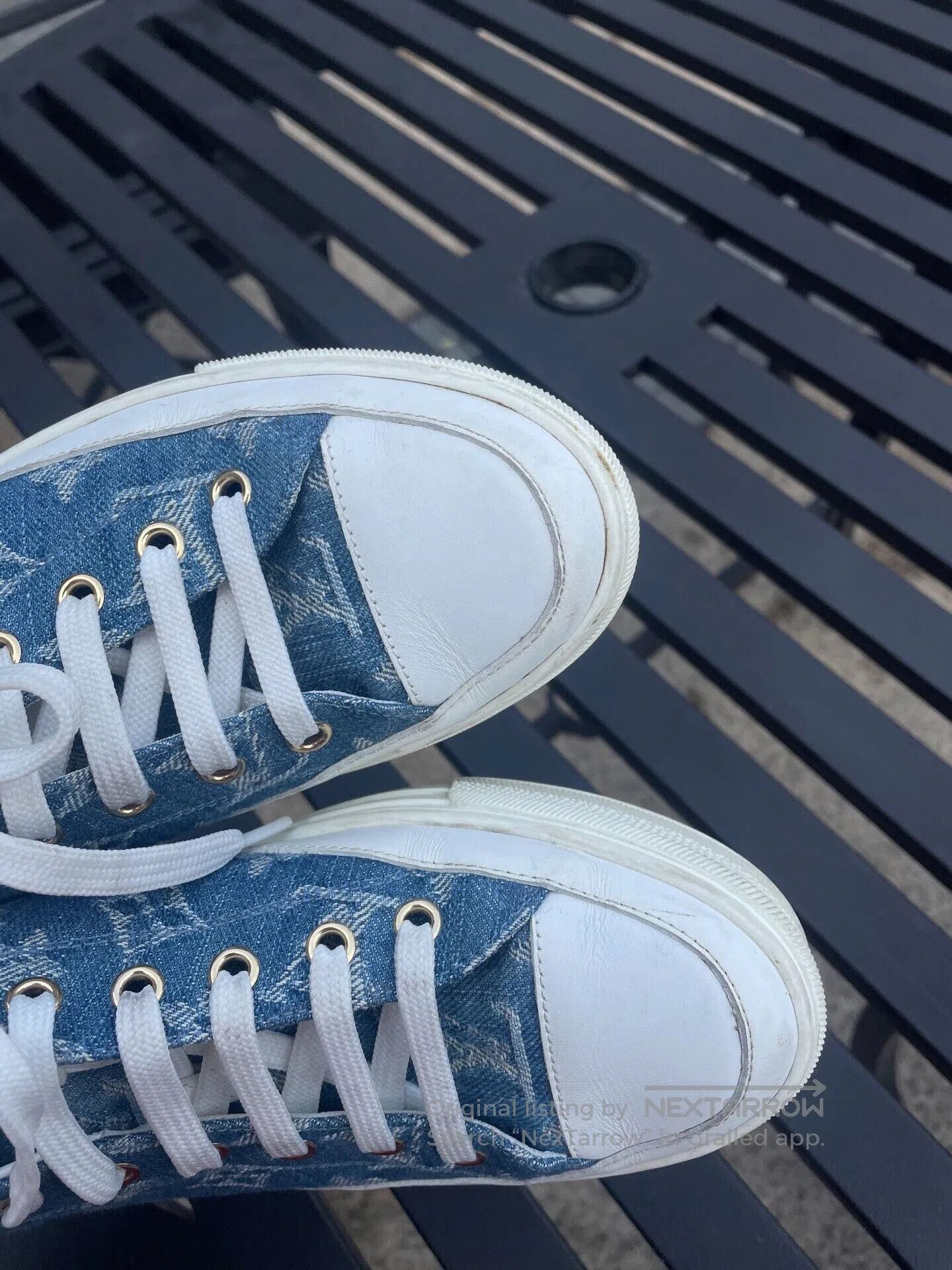LVXWA Louis Vuitton Blue Sneakers for Sale. Size US 7 / IT 37 - 6 Thumbnail