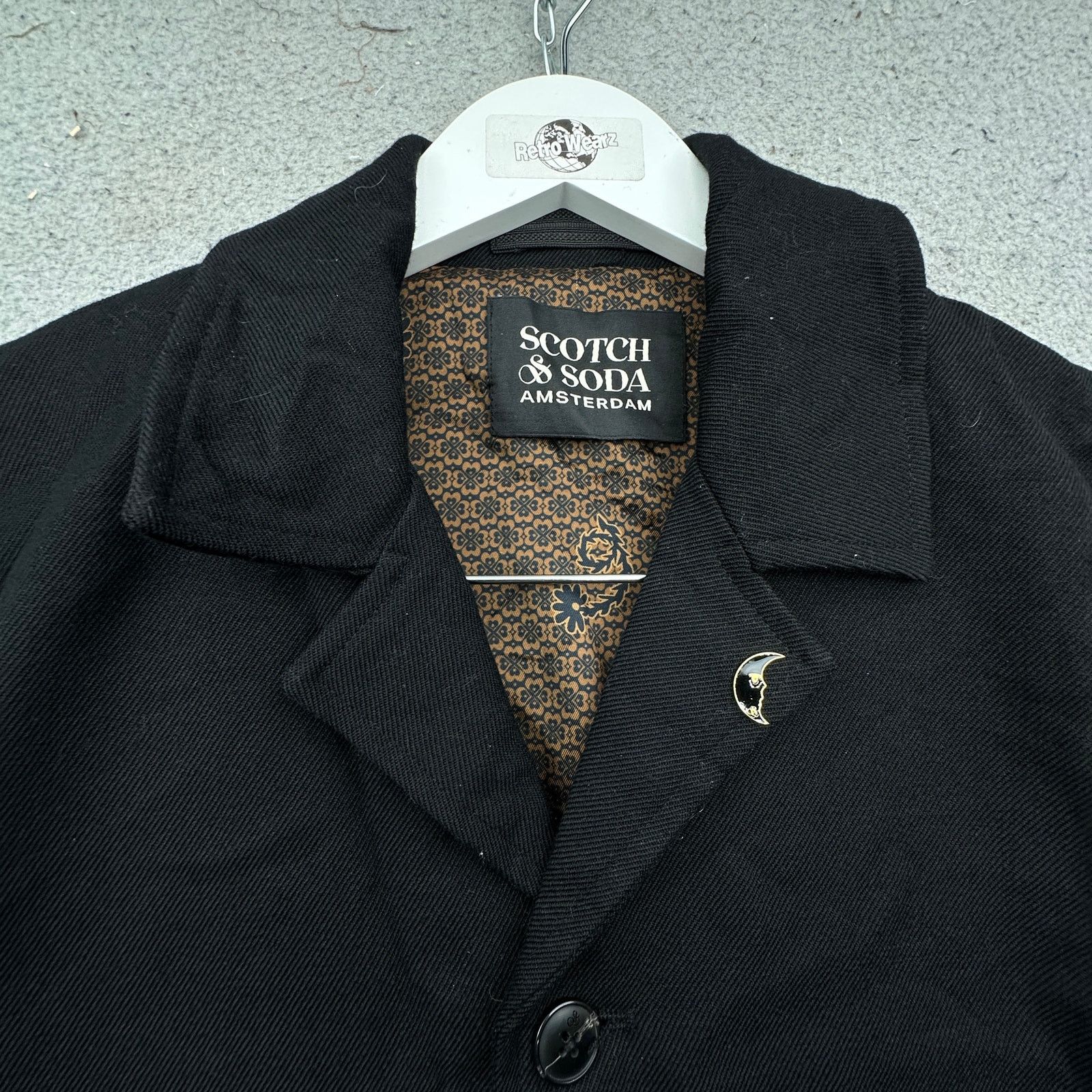 Scotch & Soda Scotch & Soda Amsterdam WoolBlazer Coat Medium Black Size US M / EU 48-50 / 2 - 2 Thumbnail