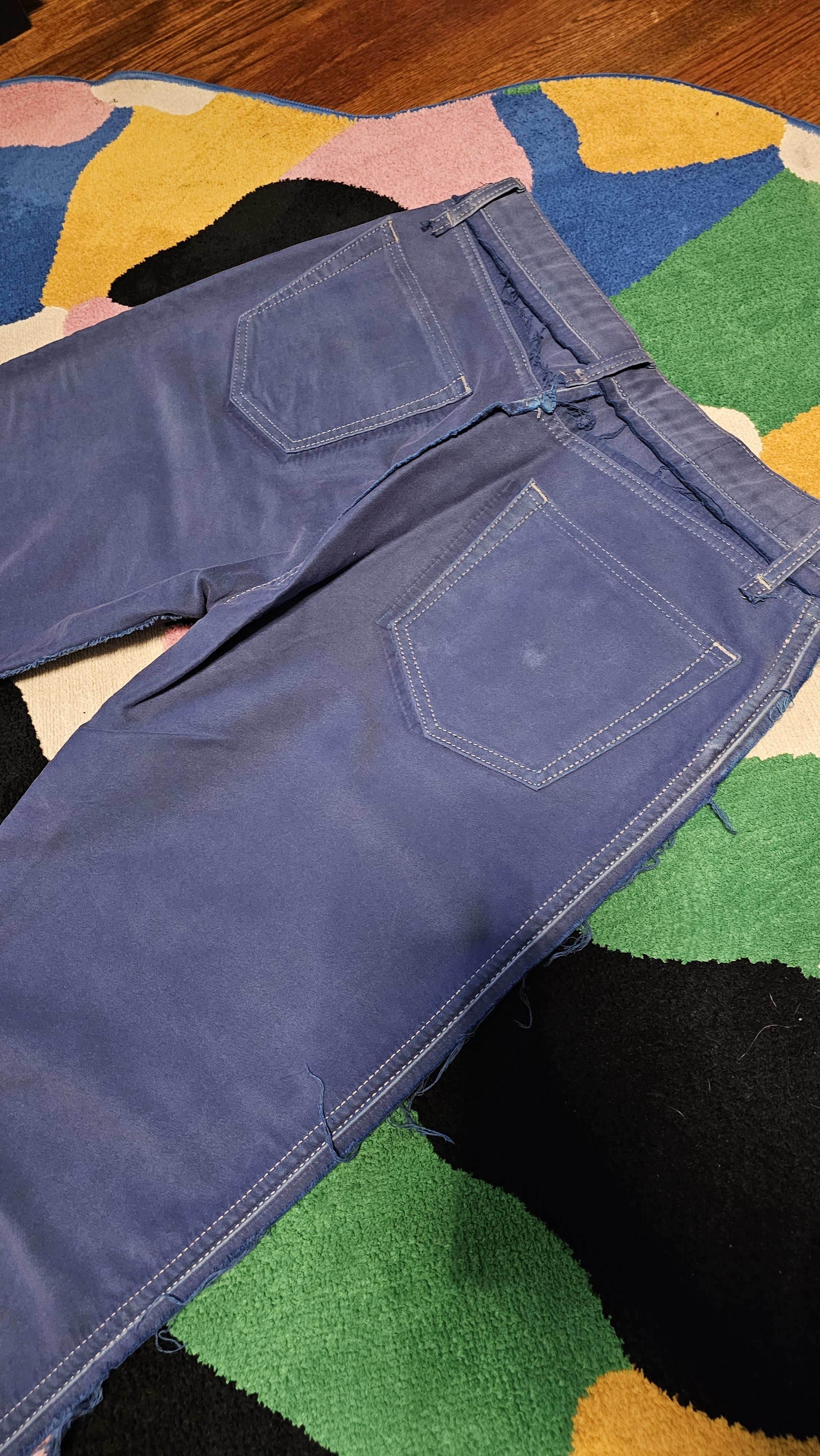 Maison Margiela Maison margiela Blue/Navy dyed pants Size US 34 / EU 50 - 3 Thumbnail