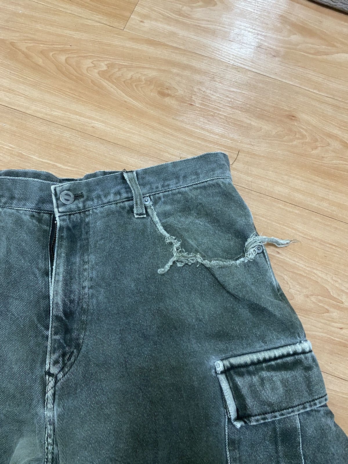 Japanese Brand × Vintage Rarely vintage back channel denim cargo baggy style Size US 34 / EU 50 - 5 Thumbnail