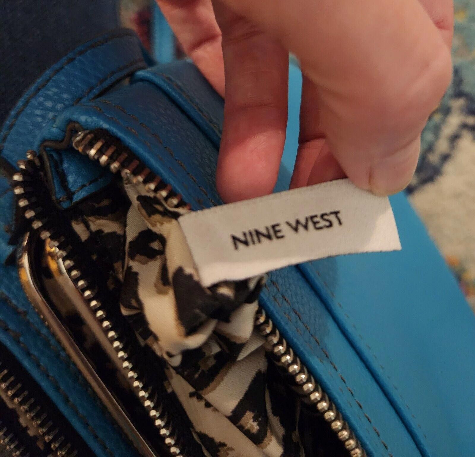 Nine West Blue Nine West Square Crossbody Purse Size ONE SIZE - 7 Thumbnail