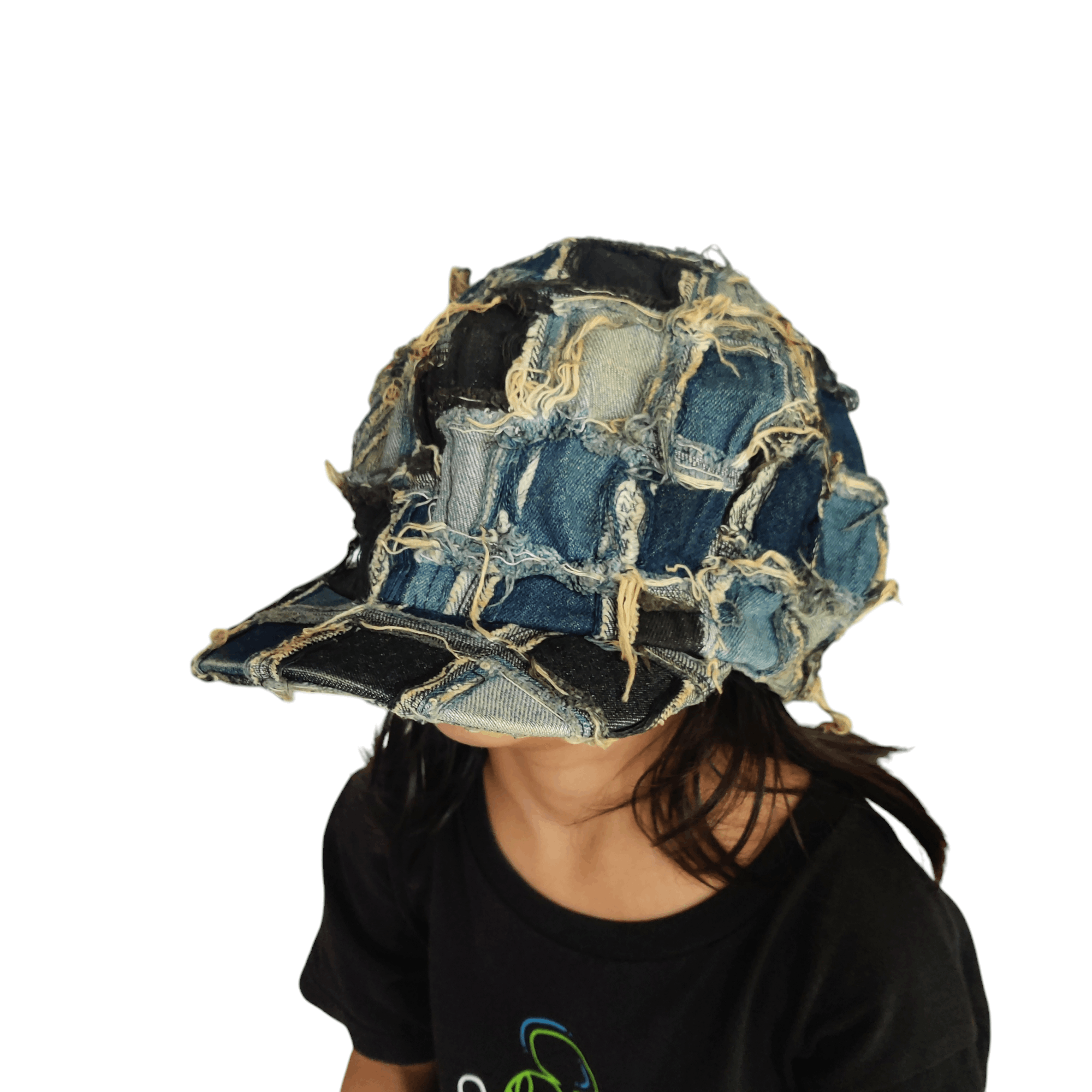 Japanese Brand Japanese brand sashiko boro denim patch cap Size ONE SIZE - 5 Thumbnail