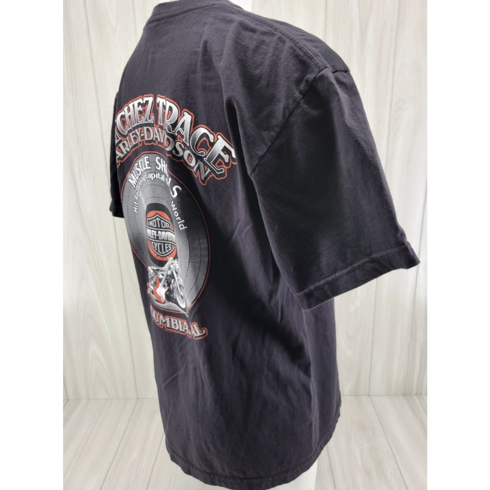 Harley Davidson Harley-Davidson Black Cotton T-Shirt XL Mens Short Sleeve Round Neck Size US XL / EU 56 / 4 - 6 Thumbnail