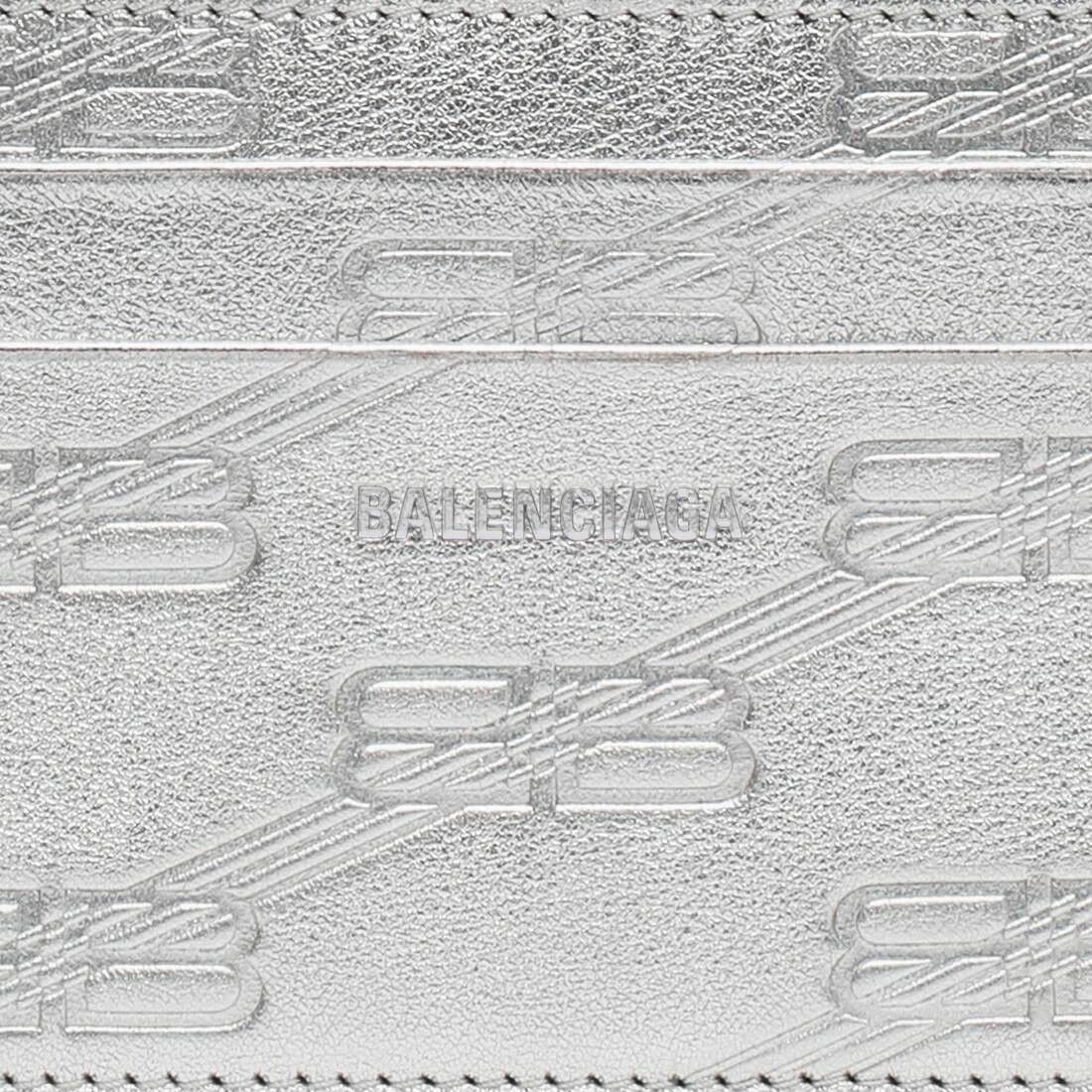 Balenciaga o1srvl11e0925 Size: OS / Embossed Monogram Card Case Silver Size ONE SIZE - 3 Thumbnail