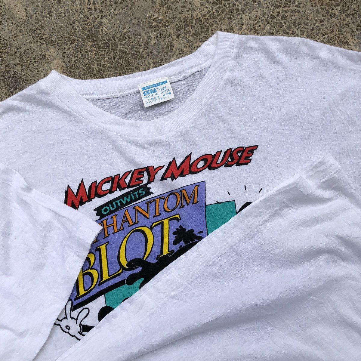 Disney × Mickey Mouse Disney MICKEY MOUSE The Phantom Blot Vintage T-Shirt Size US M / EU 48-50 / 2 - 3 Thumbnail
