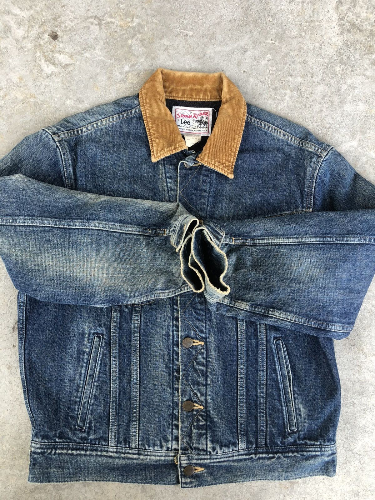 Lee Vintage 70s Lee Storm Rider Blanked Lined Denim Jacket Size US M / EU 48-50 / 2 - 19 Thumbnail