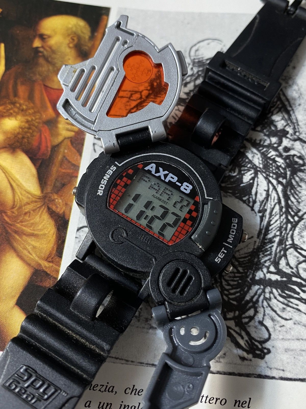 Japanese Brand Vintage Digital Watch. Y2K Techwear. Futuristic Shutter Size ONE SIZE - 10 Thumbnail