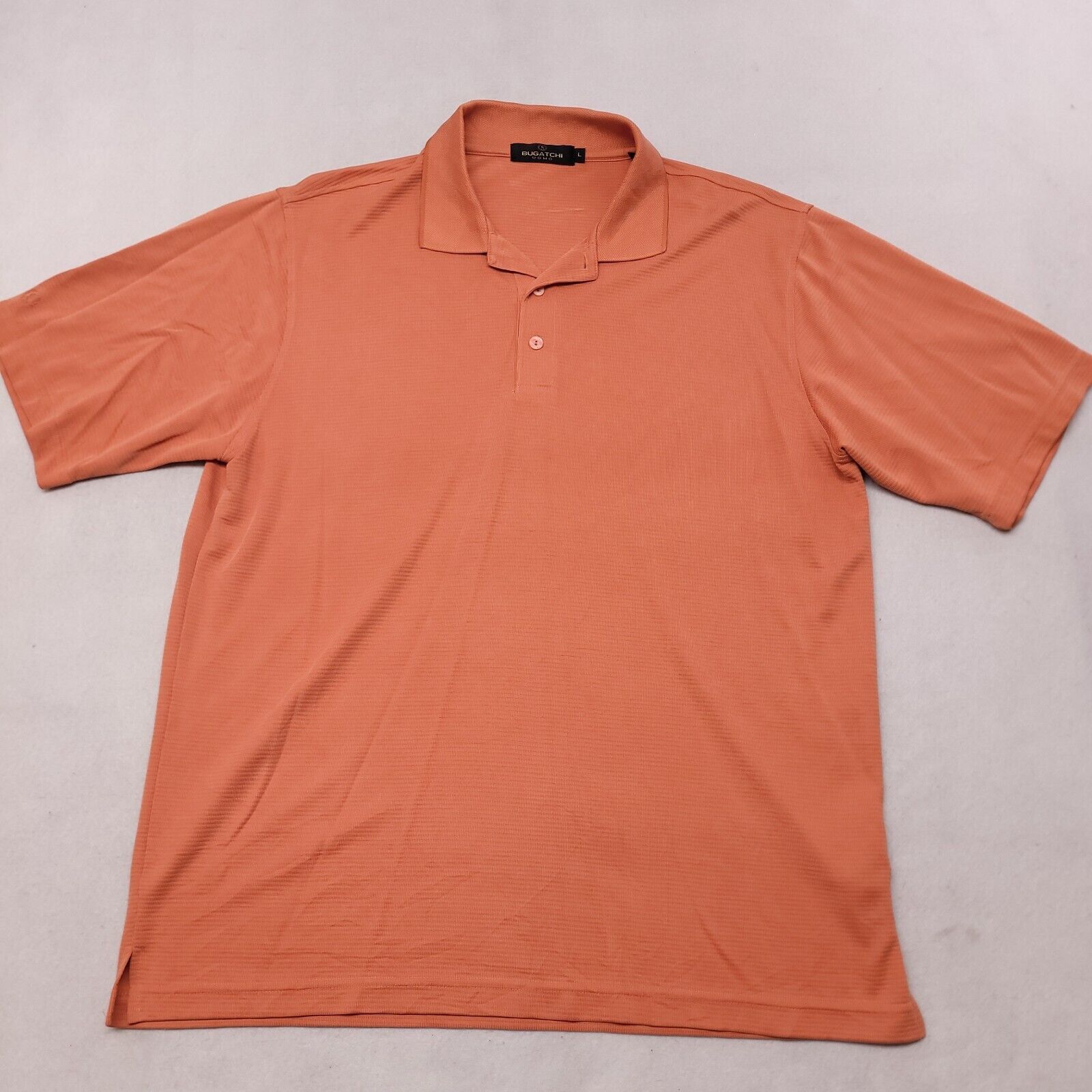 BUGATCHI Bugatchi Vomo Casual Pullover Polo Shirt Mens Size L Orange Size US L / EU 52-54 / 3 - 2 Thumbnail