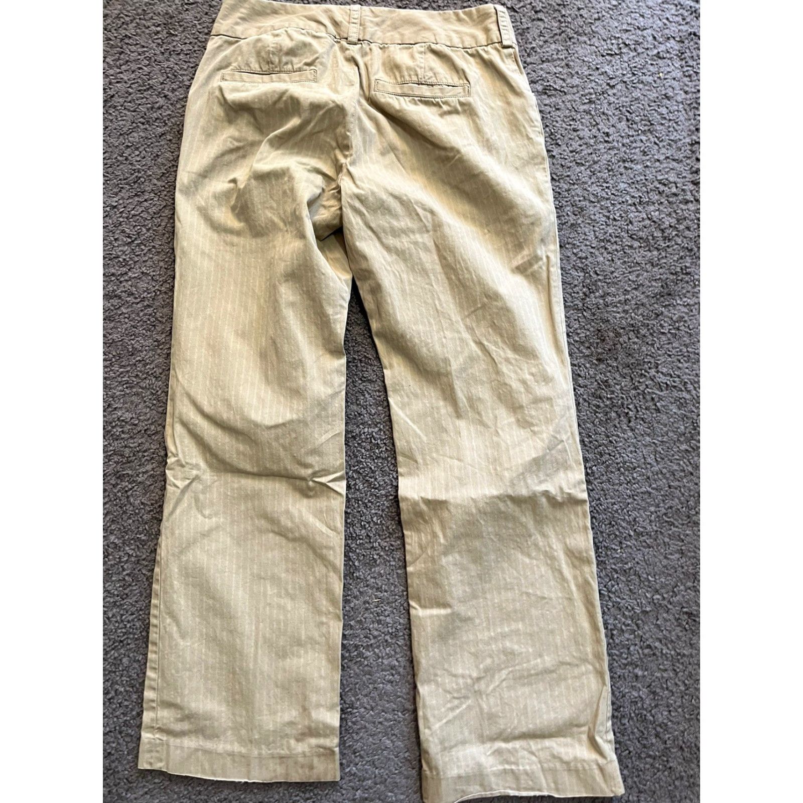 Banana Republic Banana Republic Beige Solid Stretch Dress Casual Pants Womens Regular Y2K Fit Size 6 Size 28" / US 6 / IT 42 - 3 Thumbnail