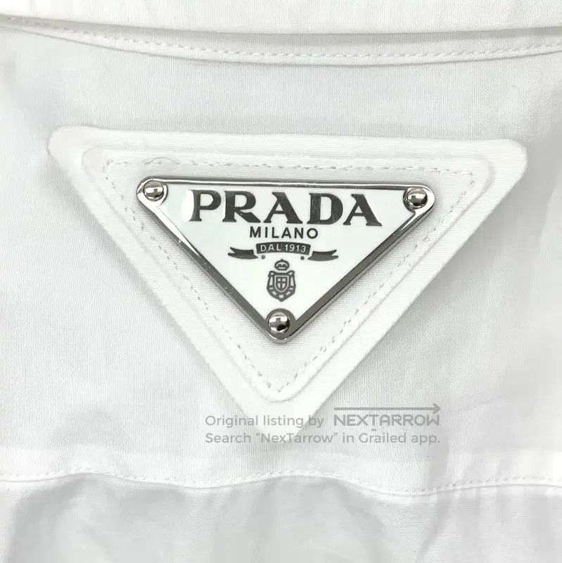 Other Prada White Cotton Women's Shirt. Size S / US 4 / IT 40 - 6 Thumbnail