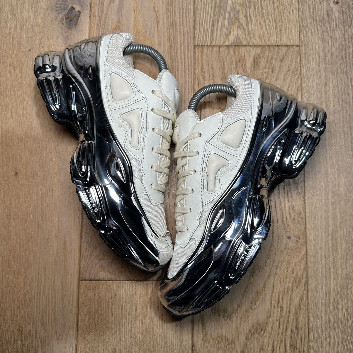 Adidas Raf Simons adidas Ozweego Raf Simons Cream White Metallic Silver Grailed