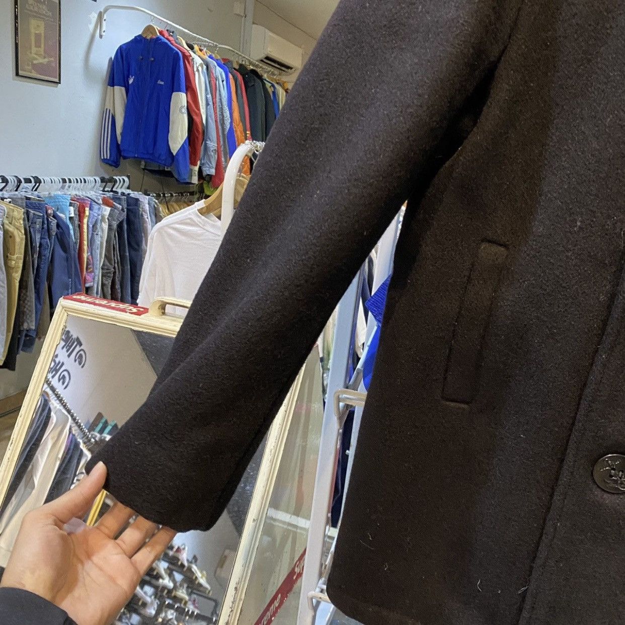 Schott Vtg Schott U.S 740N Pea Coat Wool Jacket - USA 38 Size US S / EU 44-46 / 1 - 6 Thumbnail