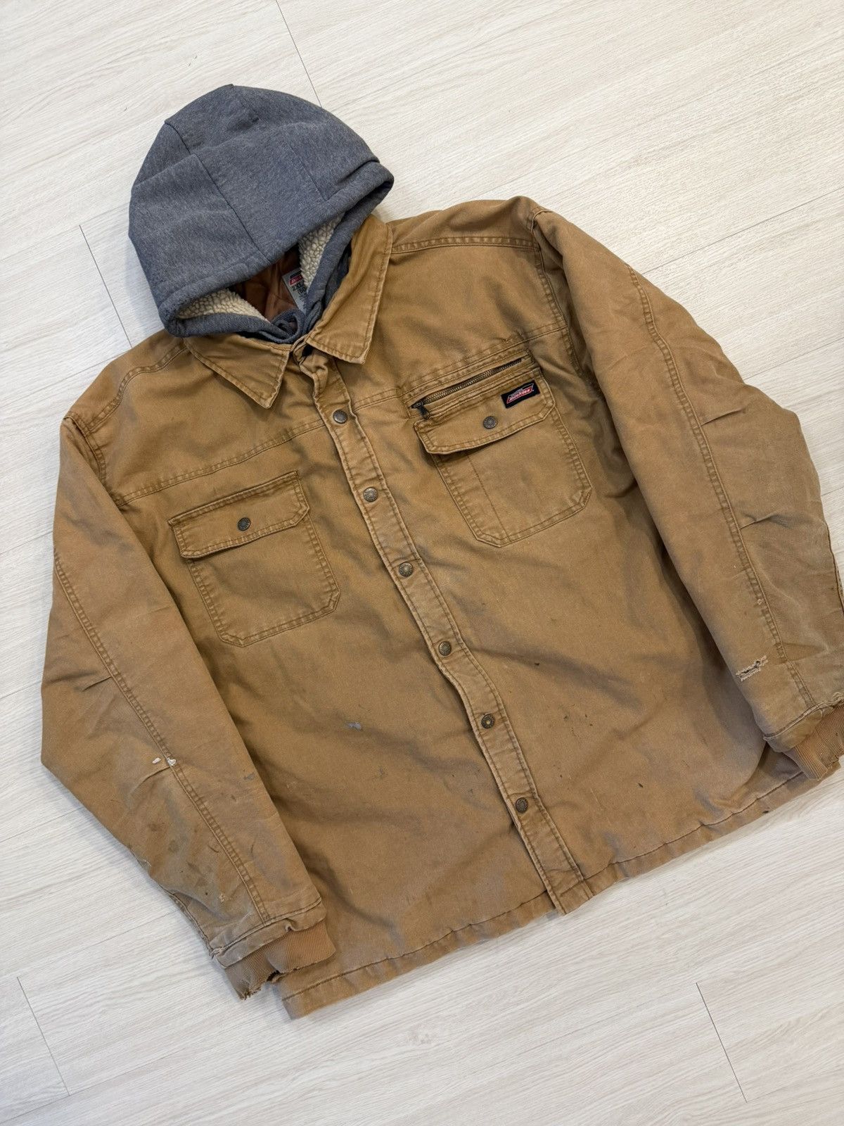 Dickies Dickies Quilt Lined Zip & Snap Hooded Work Jacket Size US XXL / EU 58 / 5 - 2 Thumbnail