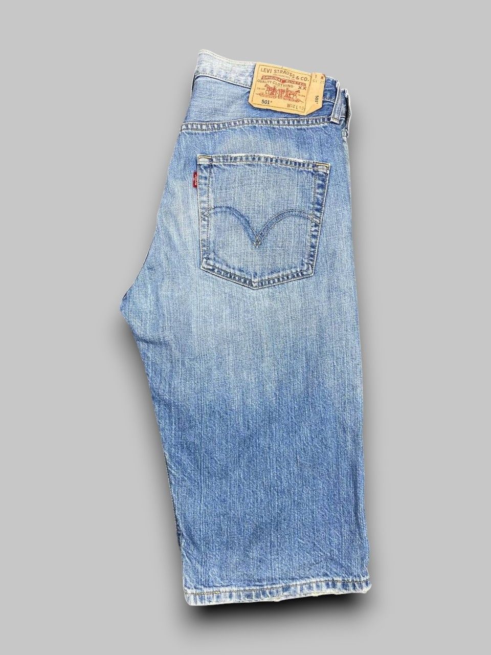 Levi's vintage levis 501 short distressed denim Size US 34 / EU 50 - 1 Thumbnail