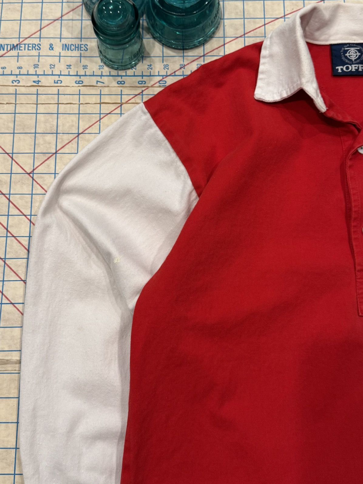 Toffs Vintage Toffs Retro Arsenal Long Sleeve Polo Rugby Shirt Med Size US M / EU 48-50 / 2 - 4 Thumbnail