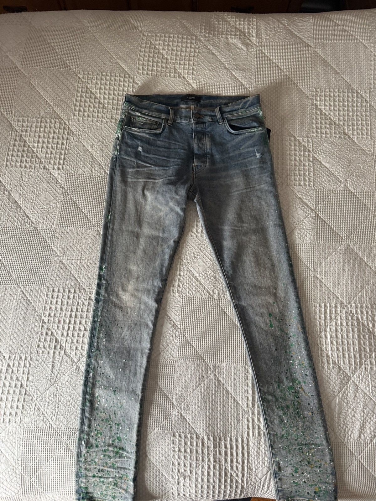 Amiri Amiri paint splatter mx1 Size US 32 / EU 48 - 1 Thumbnail