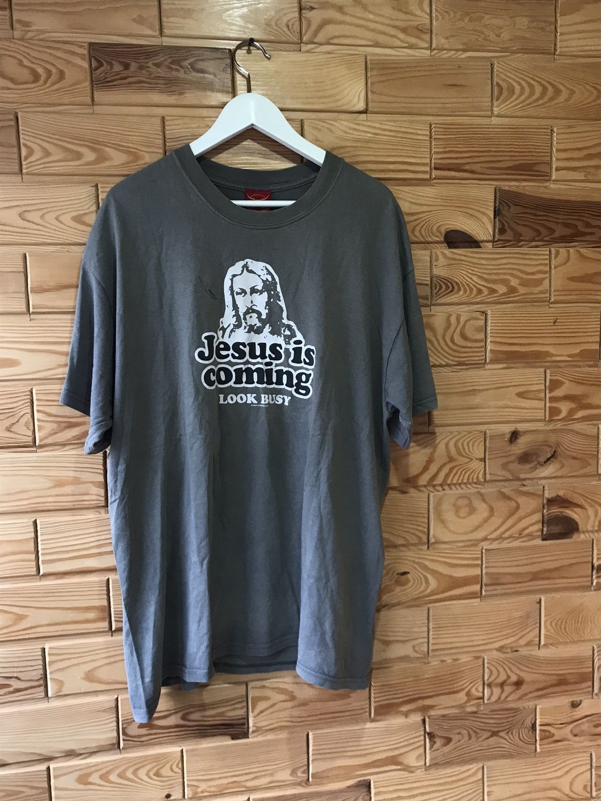 Hysteric Glamour 90s Jesus is coming Look Busy Streetwear T-Shirt Size US XL / EU 56 / 4 - 1 Thumbnail