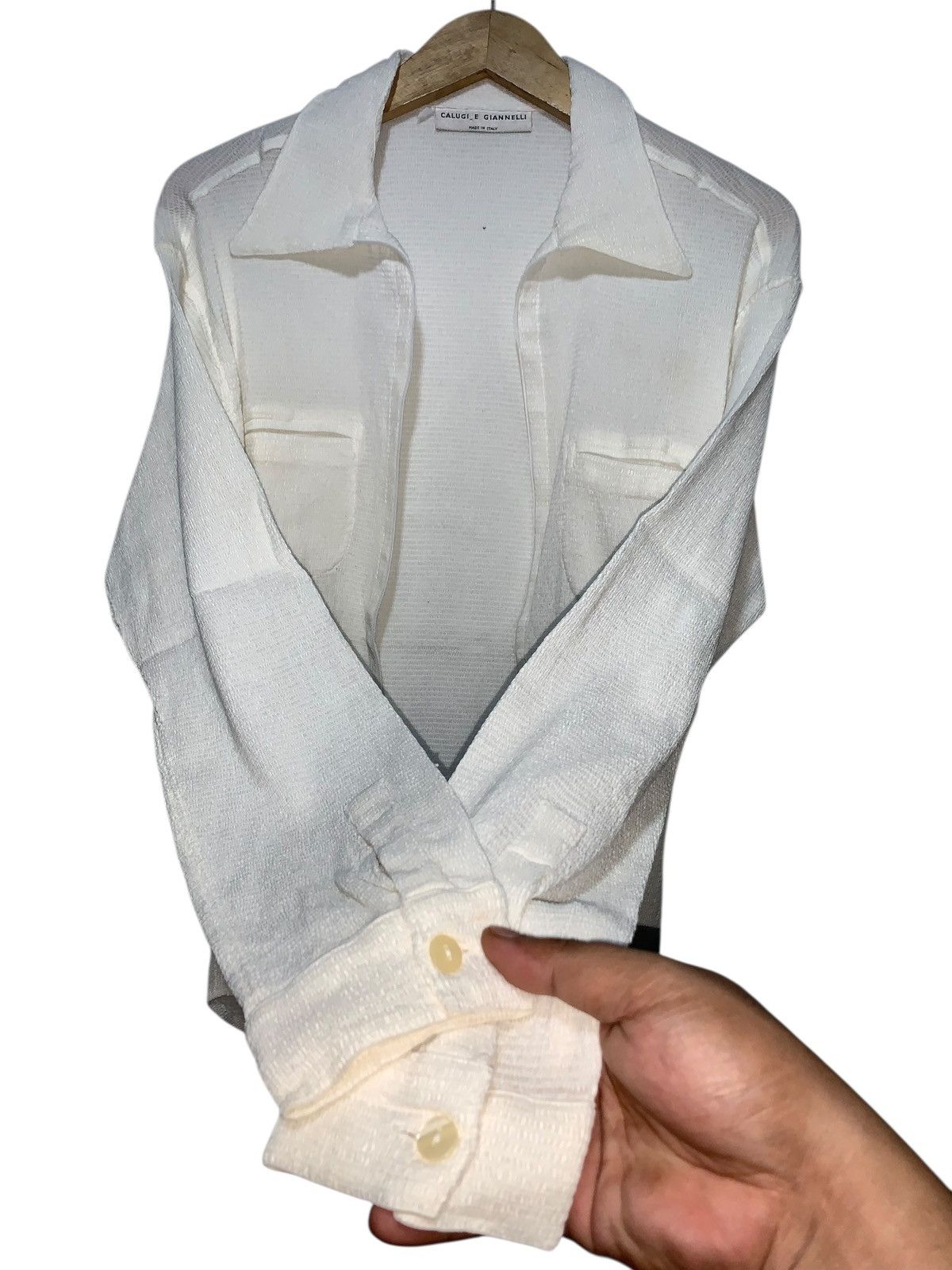 Calugi e Gianelli Vintage Calugi e giannelli pleated wrinkle zip shirt Size US M / EU 48-50 / 2 - 3 Thumbnail