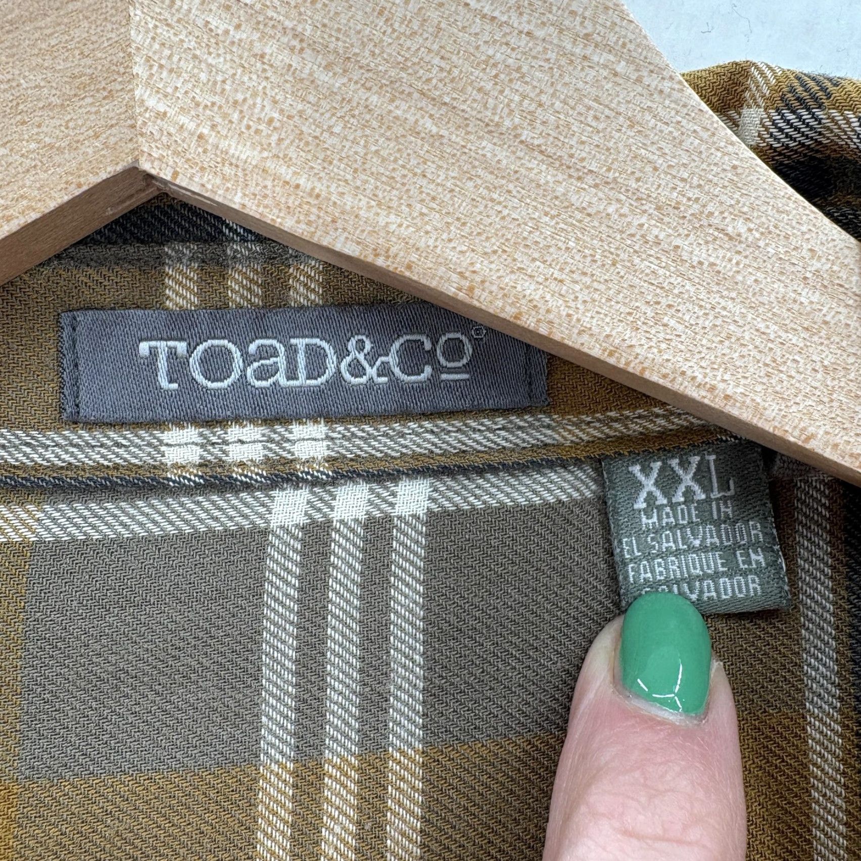 Toad&Co Toad&Co Dogmals Shirt Mens 2XL Brown Plaid Long Sleeve Button Up Outdoor Trail Shirt Size US XXL / EU 58 / 5 - 4 Thumbnail