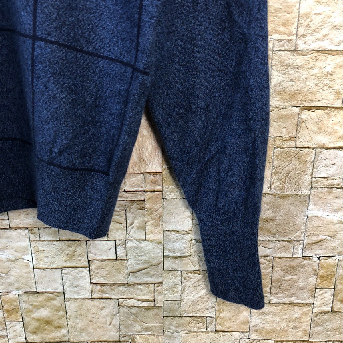 The Masters Masters japan Blue checkered sweatshirt Knitwear #A849 Size US M / EU 48-50 / 2 - 8 Thumbnail