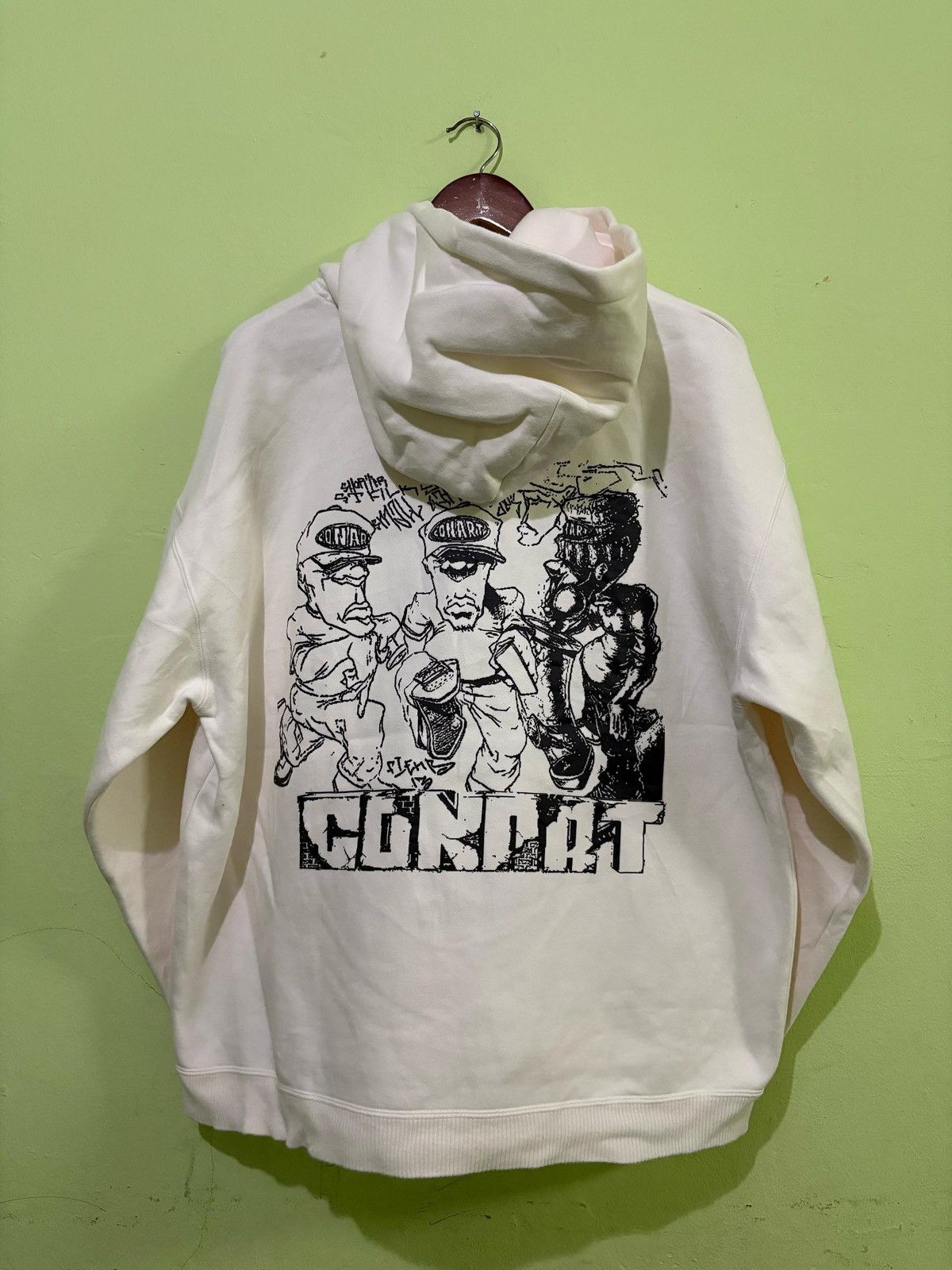Rap Tees × Vintage VTG Conart Hoodie Big Logo Design HipHop Group Art Design Size US L / EU 52-54 / 3 - 4 Thumbnail