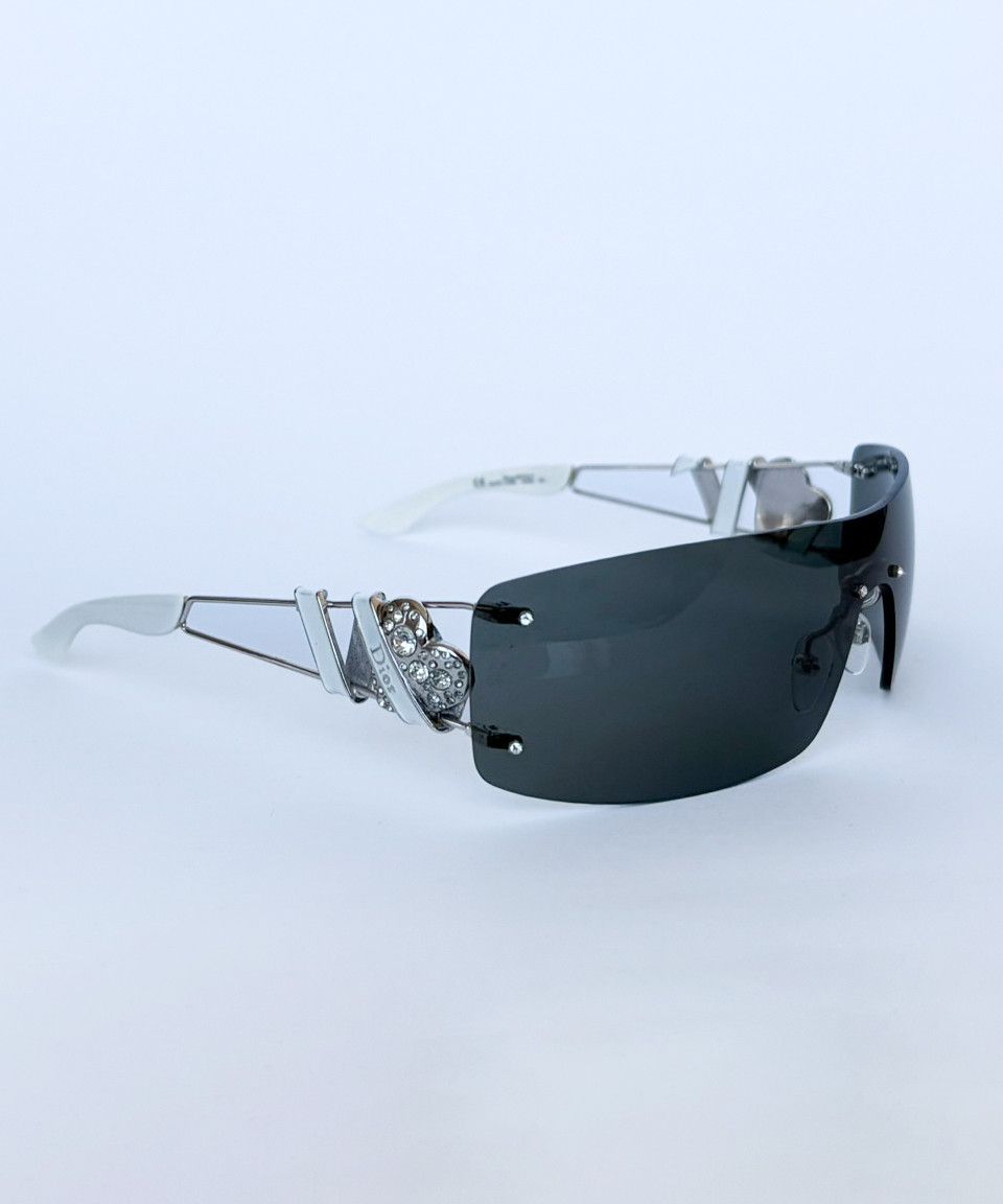 Dior DIOR Sunglasses Heart Core White Black Metal GALLIANO Size ONE SIZE - 6 Thumbnail