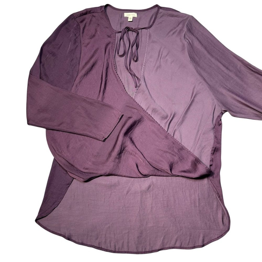 Other Silence + Noise Purple Colorblock Wrap Long Sleeve Tunic Si Size L / US 10 / IT 46 - 7 Thumbnail