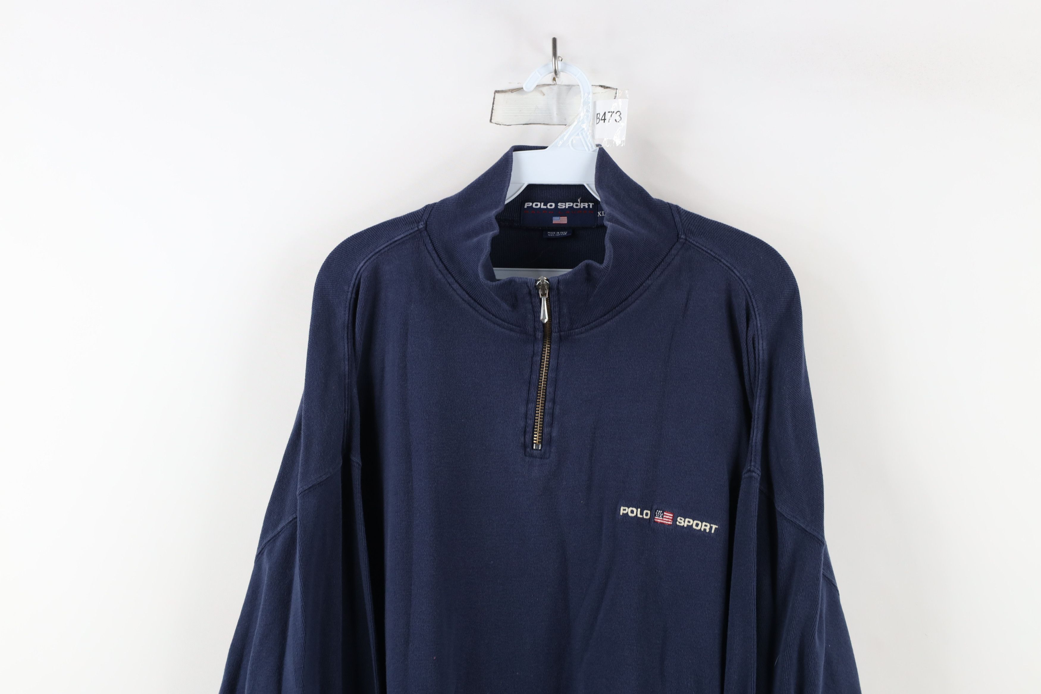Ralph Lauren × Vintage Vintage 90s Polo Sport Ralph Lauren Ribbed Knit Sweater Size US XL / EU 56 / 4 - 2 Thumbnail