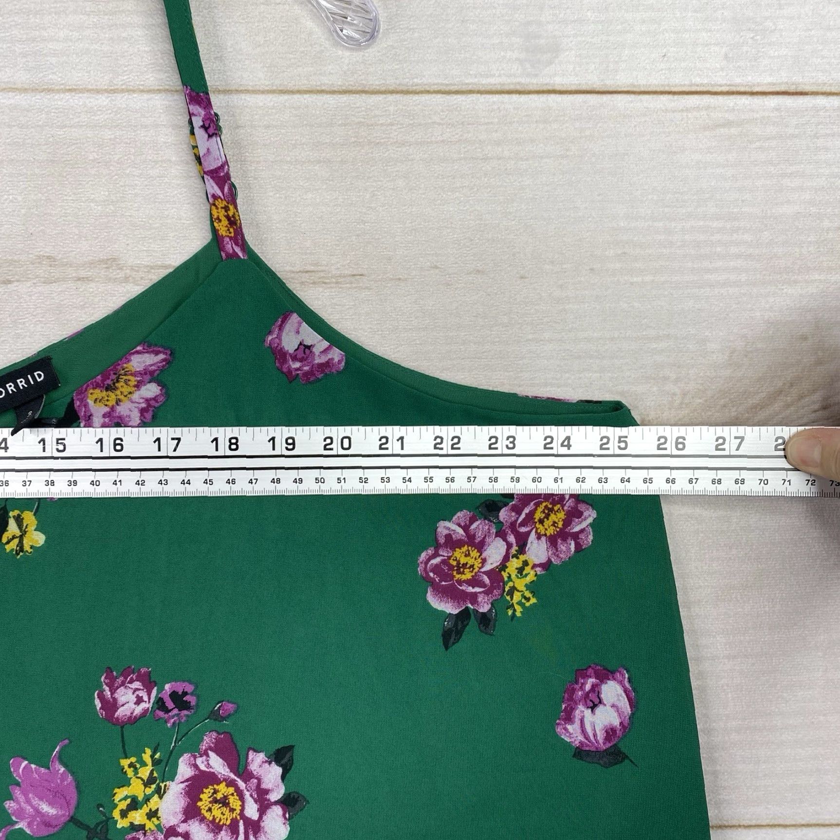 Torrid Torrid Tank Womens 3X Green Floral Strappy Front Cami Beach Party Cruise Size XXL / US 16-18 / IT 52-54 - 4 Thumbnail
