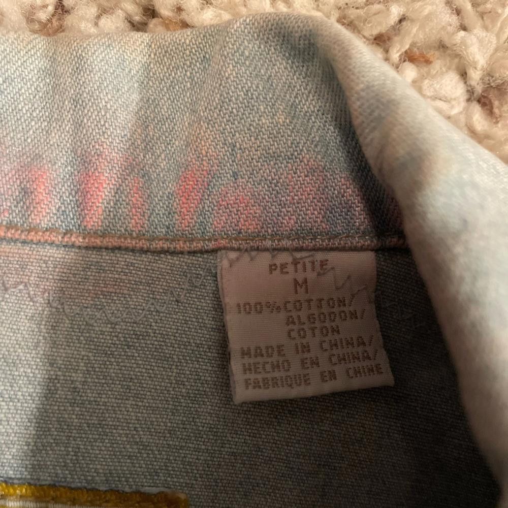 Designer American Sunglasses 4th of July Patterned Jean Vest Size M / US 6-8 / IT 42-44 - 4 Thumbnail