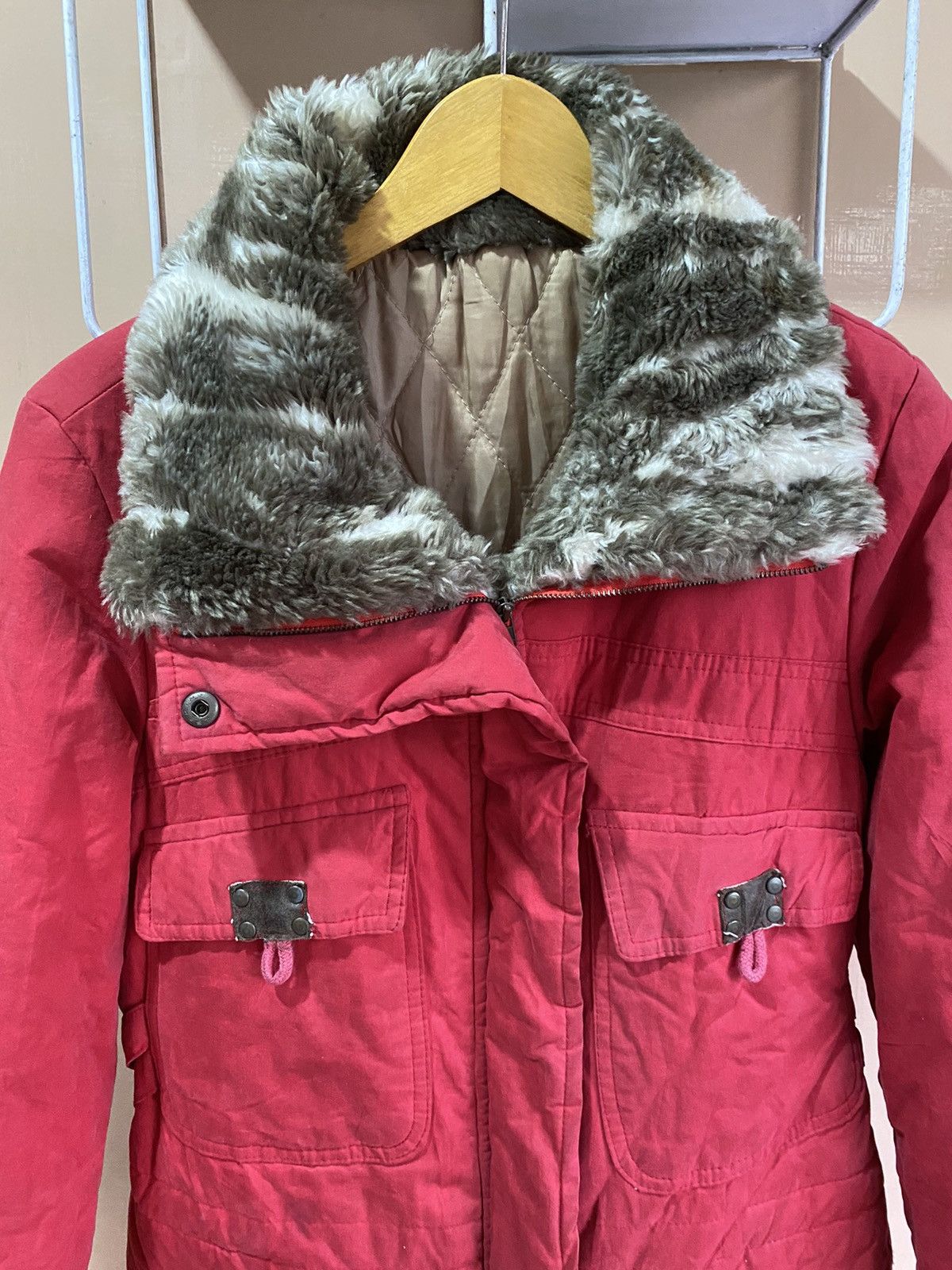 If Six Was Nine 💸BINDINGOFFER💸Japanese Fur Down Jacket Ifsixwasnine Styled Size US M / EU 48-50 / 2 - 2 Thumbnail