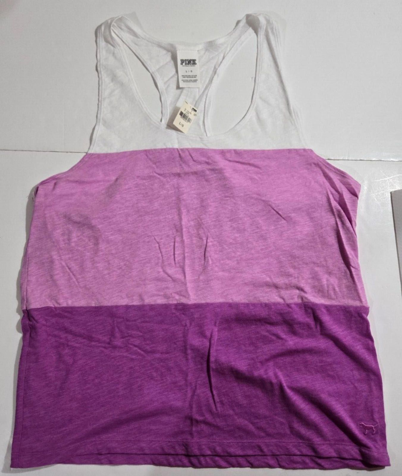 Designer Victoria's Secret Pink Tank Top Y2K 90's Dog Racerback NEW Size L / US 10 / IT 46 - 1 Thumbnail