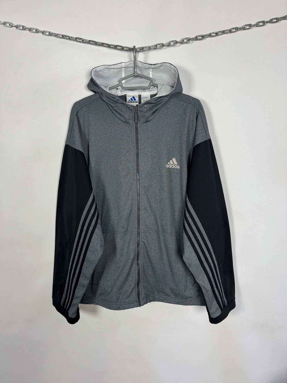 Adidas Adidas Vintage Zip Up Hooded Track Jacket Retro Logo 90s XL Size US XL / EU 56 / 4 - 2 Thumbnail