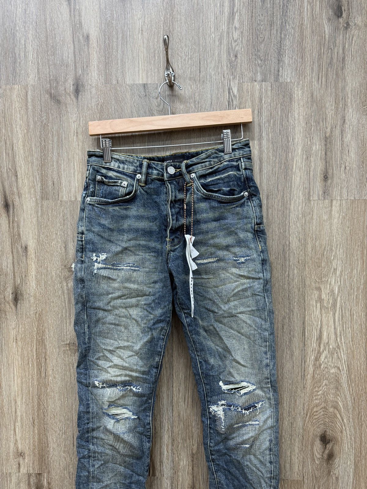 Purple Purple Brand Blue Denim Jeans Size US 29 - 2 Thumbnail