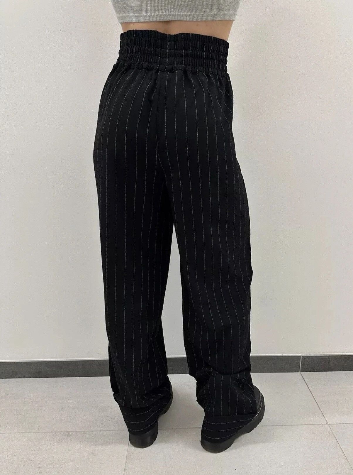 Ganni Ganni Trousers Stripped Polyester Womens Pants Size 36 Size 25" / US 0 / IT 36 - 7 Thumbnail
