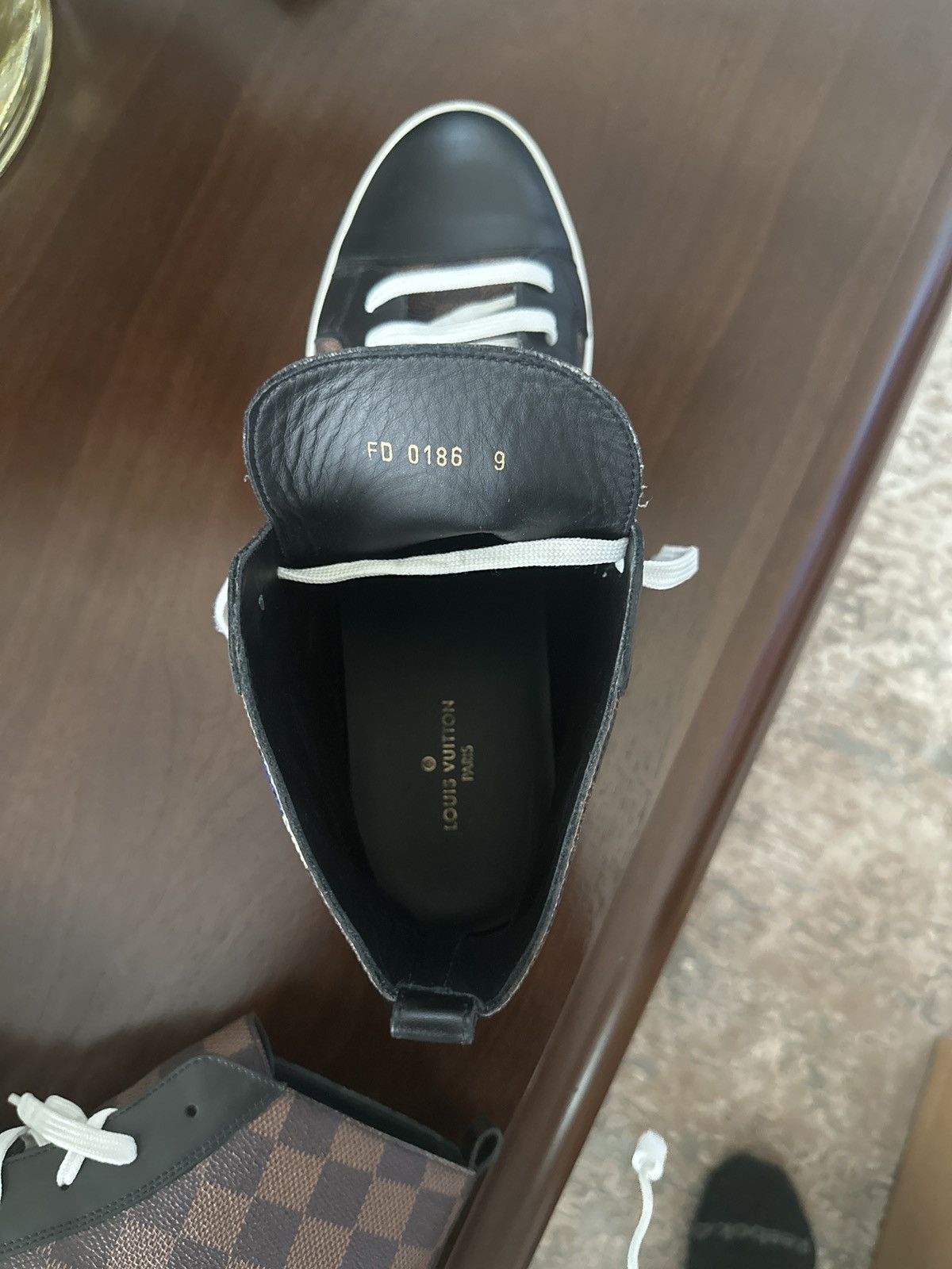 Louis Vuitton Rare Lion Chapman Sneakers Louis Vuitton LOUIS VUITTON Damier Ebene Lion Chapman  main image 2