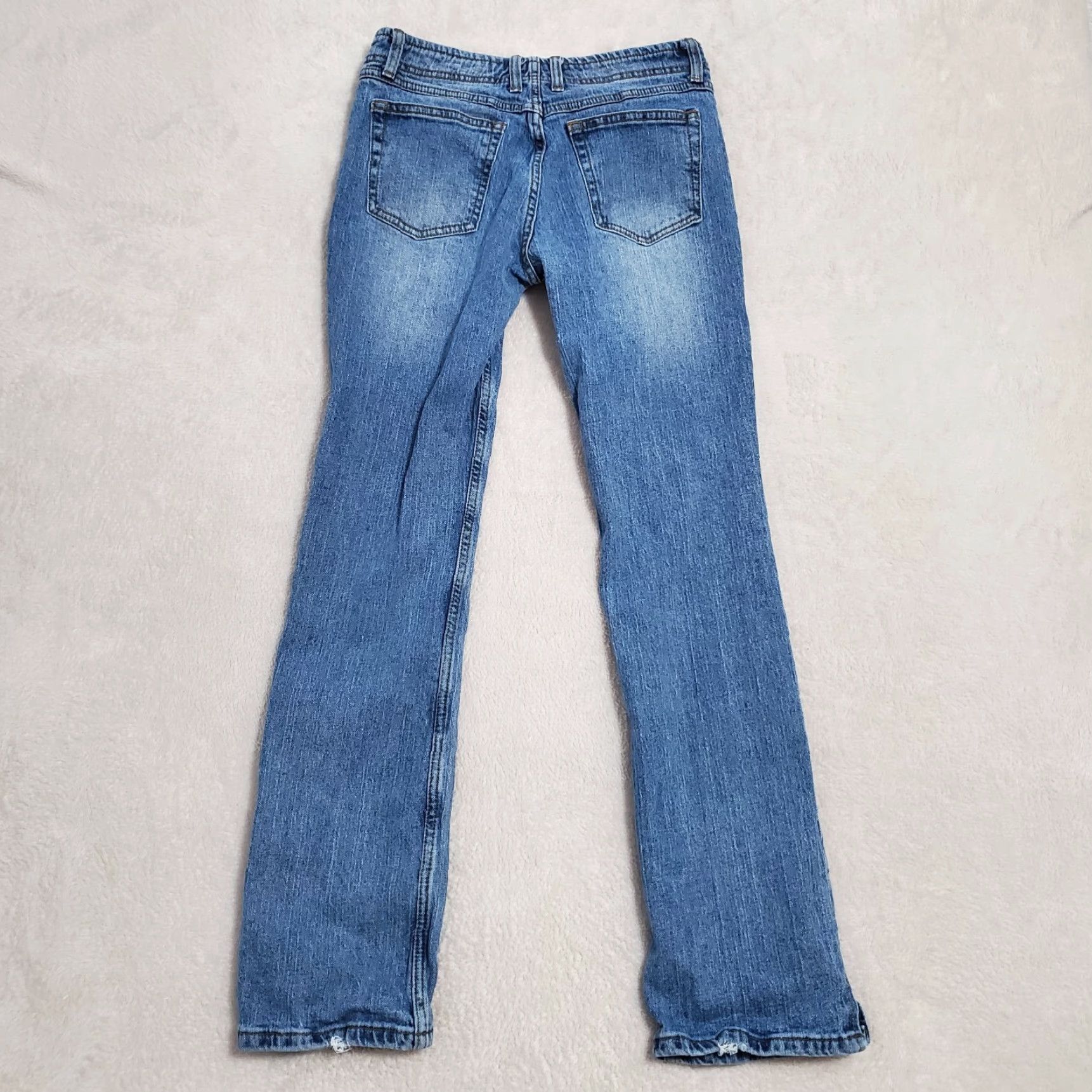 Vintage VINTAGE John Galt x Yellow Rat Bastard Jeans Women S 28x29 Blue Low Rise Ankle Slit Y2K 90s Grunge Retro Womens Size 28" / US 6 / IT 42 - 2 Thumbnail