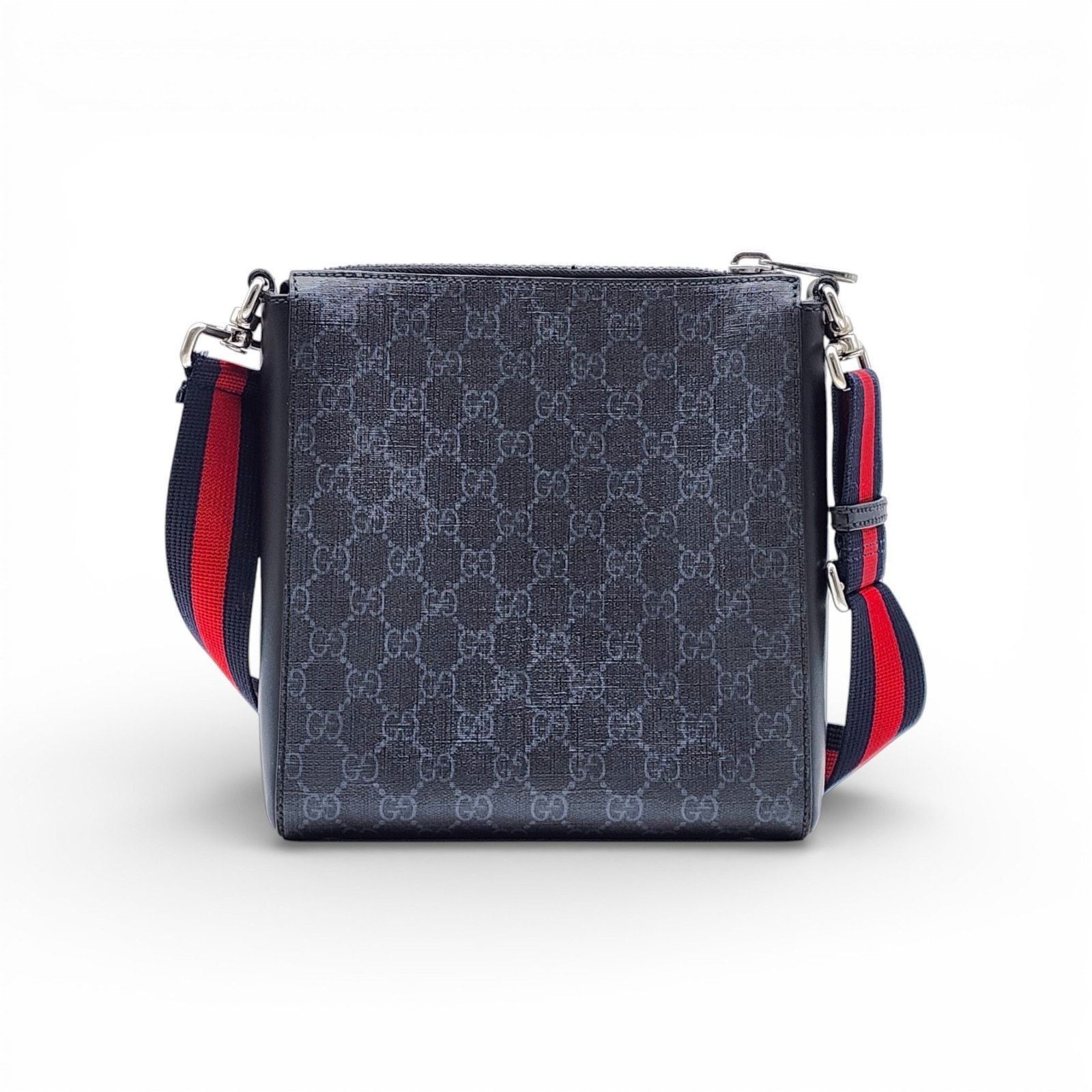 Gucci GG Supreme Small Messenger Crossbody Bag Black Gray - $1580 Size ONE SIZE - 2 Thumbnail