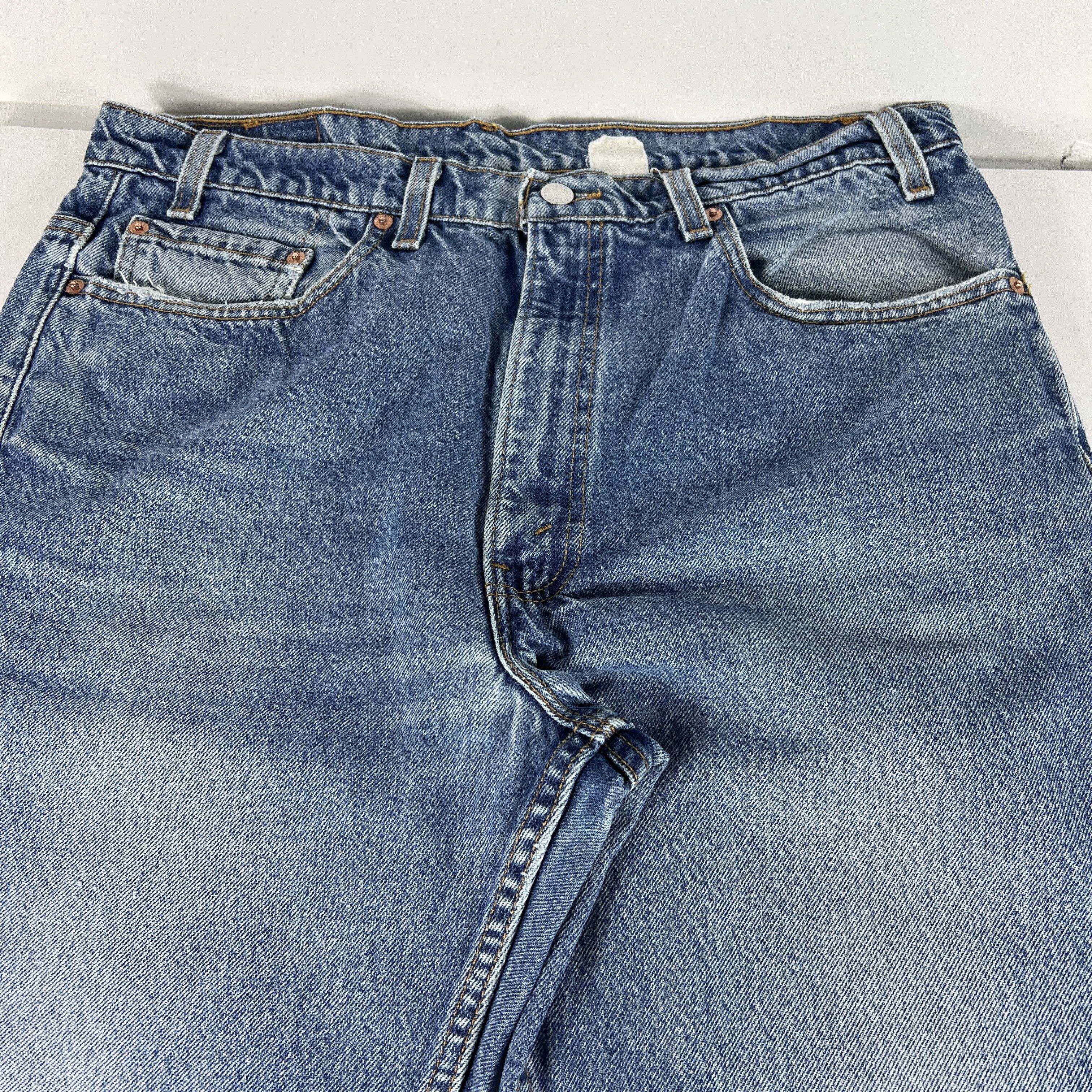 Levi's × Vintage VTG Levi's Jeans 517 Boot Cut Blue Faded Distressed Denim Size US 36 / EU 52 - 2 Thumbnail